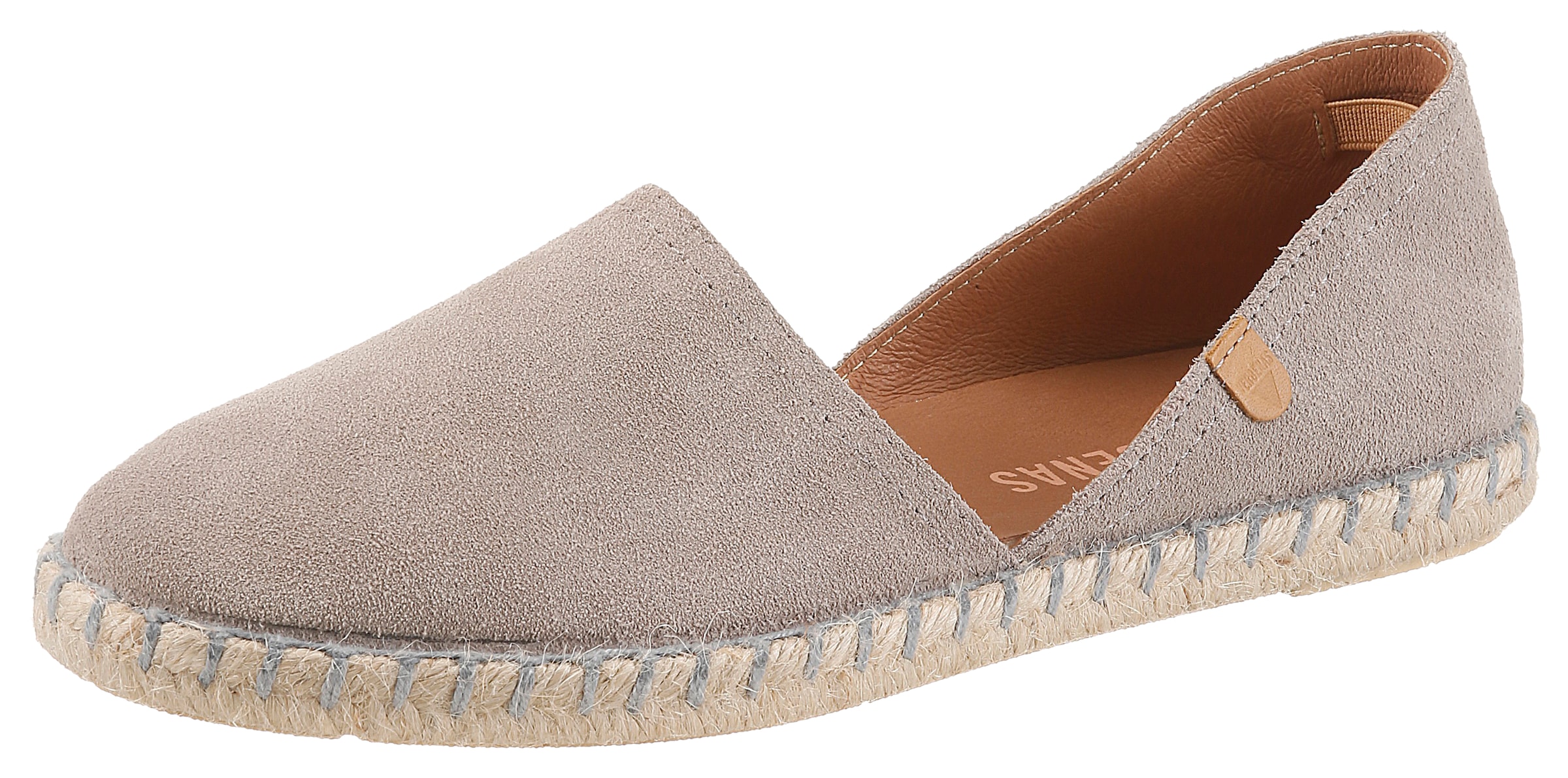 VERBENAS Espadrille Strandschuh, Sommerschuh, Loafer aus Veloursleder günstig online kaufen