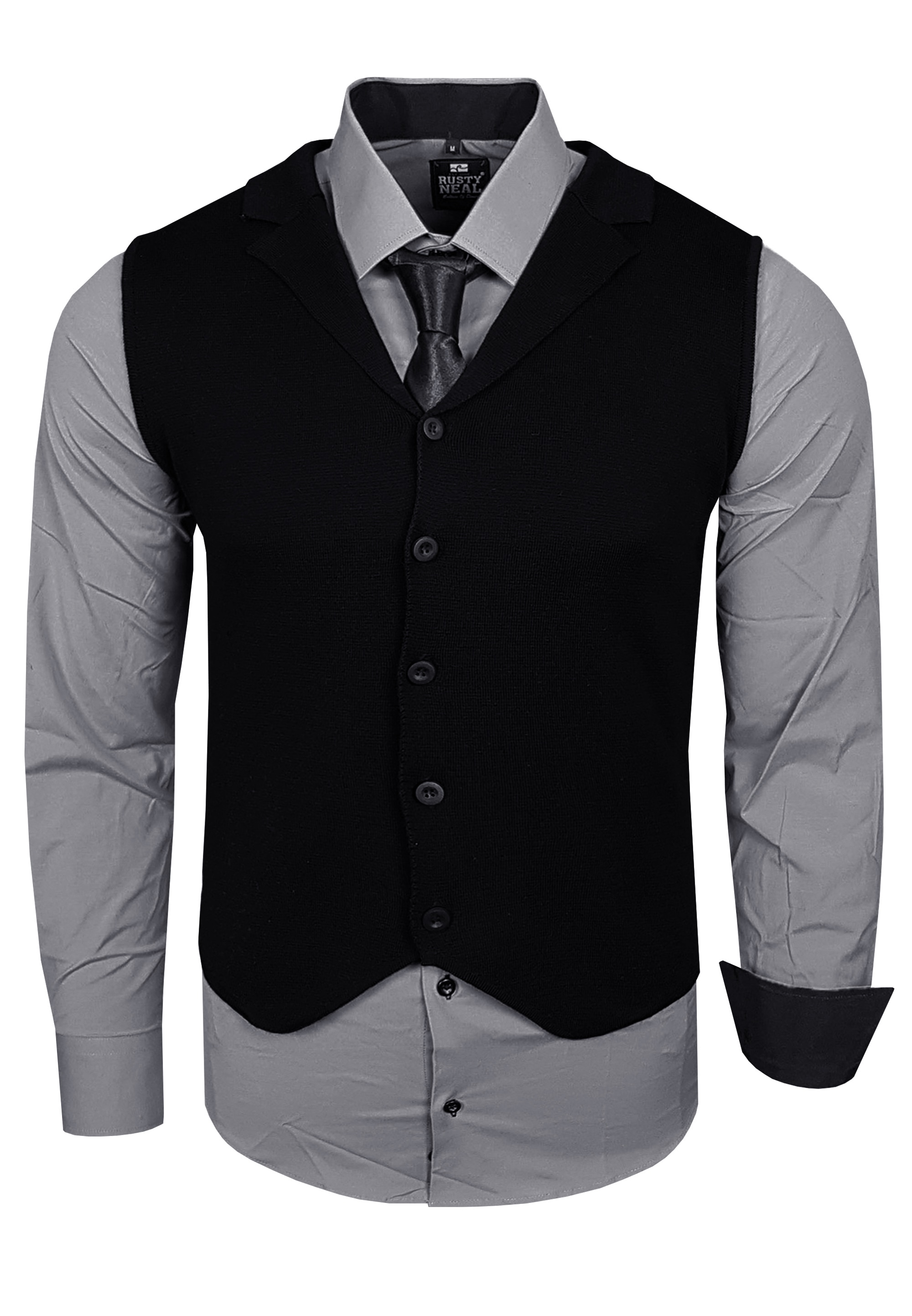 Rusty Neal Langarmhemd, bestehend aus Hemd, Weste und Krawatte ▷ bestellen  | BAUR