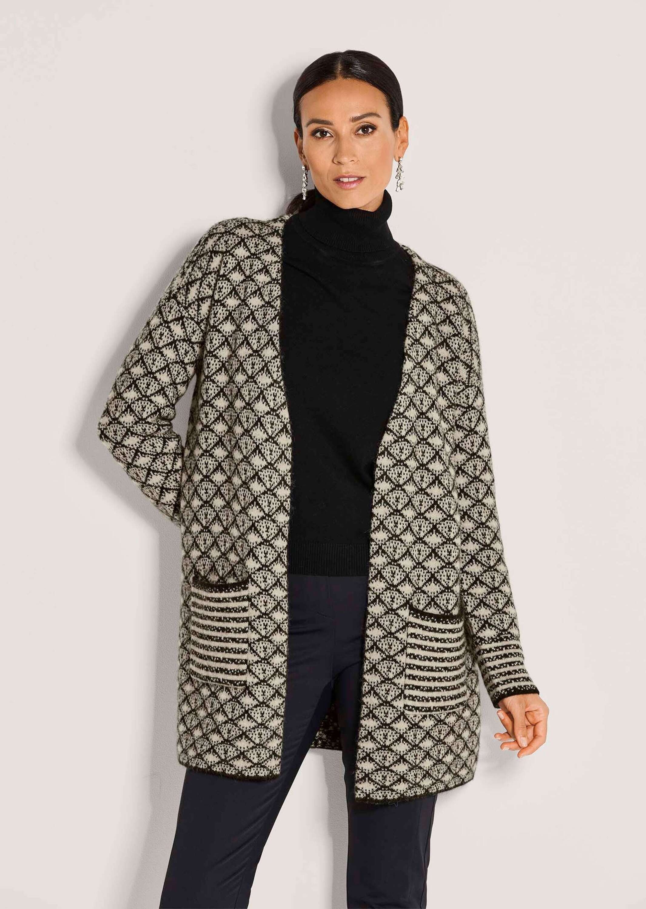 MADELEINE Strickjacke "Strickjacke Herbstcardigan mit grafischem Muster" günstig online kaufen
