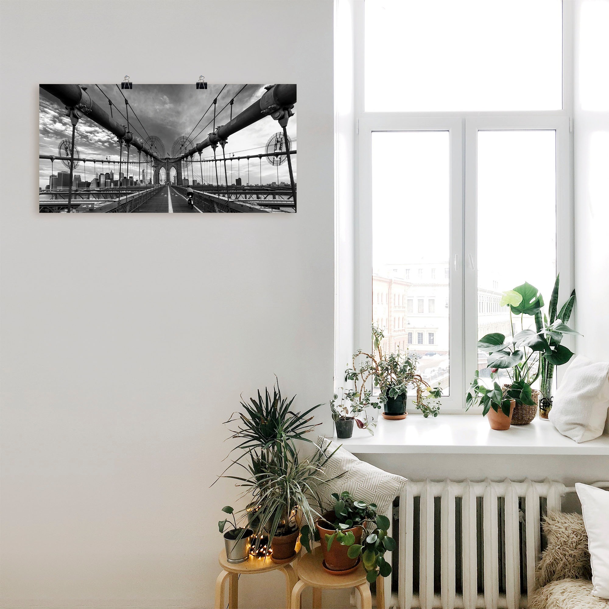Artland Wandbild »Brooklyn Bridge New York III«, Brücken, (1 St.), als Leinwandbild, Poster in verschied. Größen