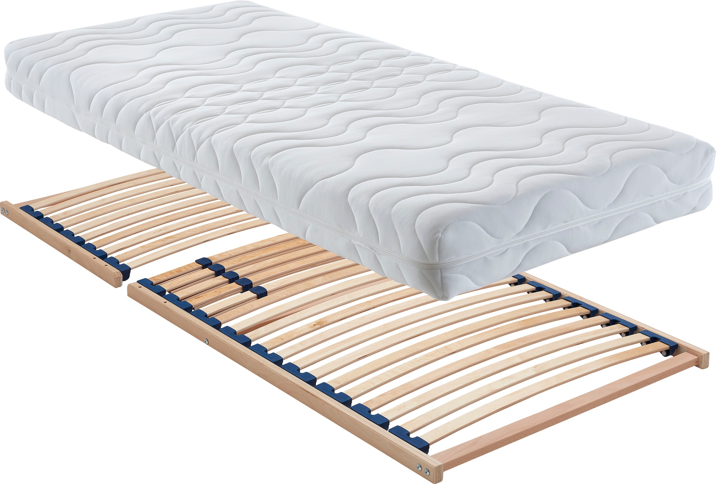 Polsterbett "Malibu", rot (rot, schwarz), B:172cm L:212cm, Bezug Bett: Kunstleder;Bonnell-Federkernmatratze: 51% Polypropylen, 39% Polyester und 10% Baumwolle;Kaltschaummatratze: 100% Polyester, Bezug abnehm- und waschbar bis 60C, WESTFALIA SCHLAFKOMFORT, 9