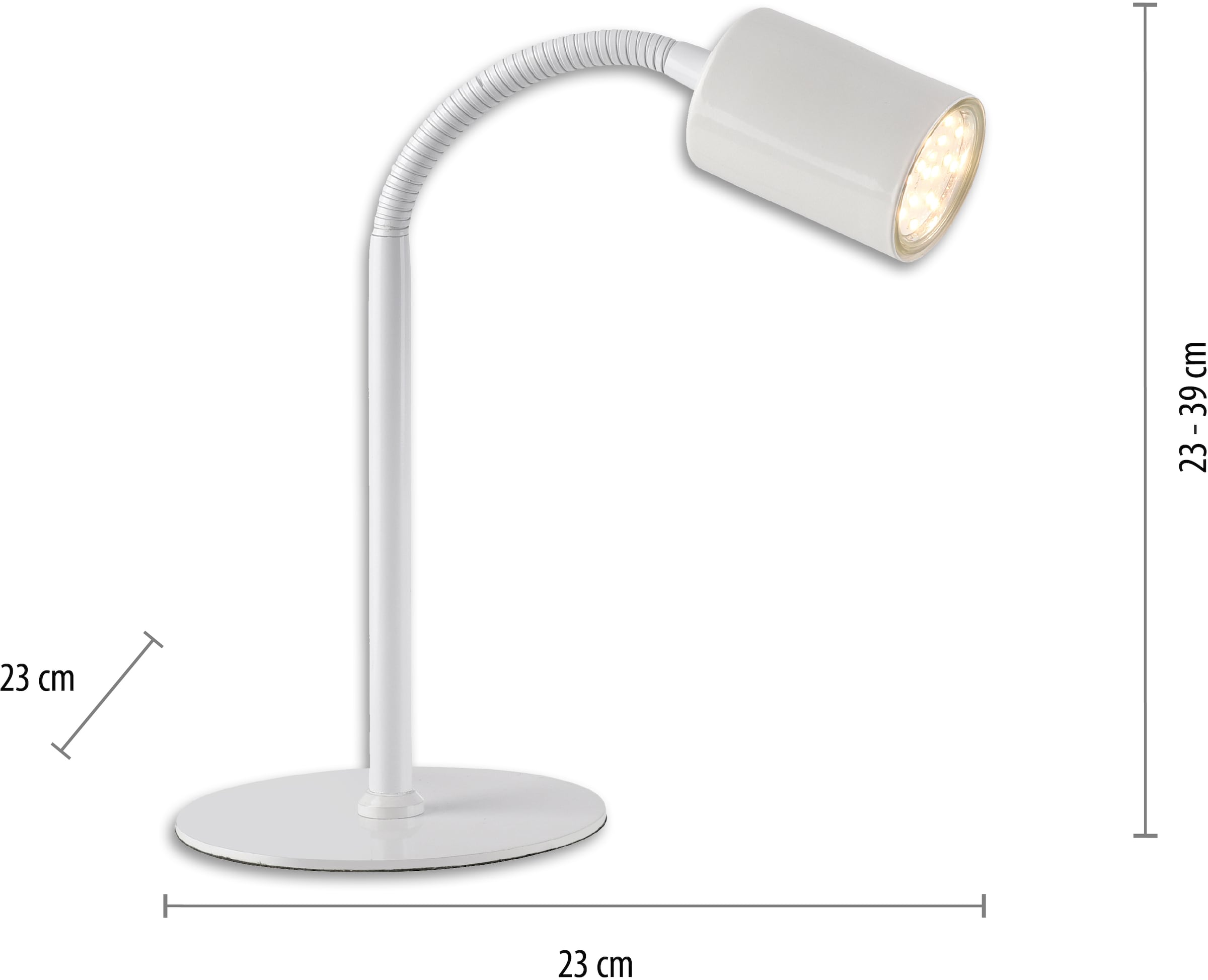 Tischleuchte schwenkbarer home Reflektor Tischlampe, »Maci«, flammig-flammig, Licht, LED 1 bei Sale my dreh- und | BAUR warmweißes
