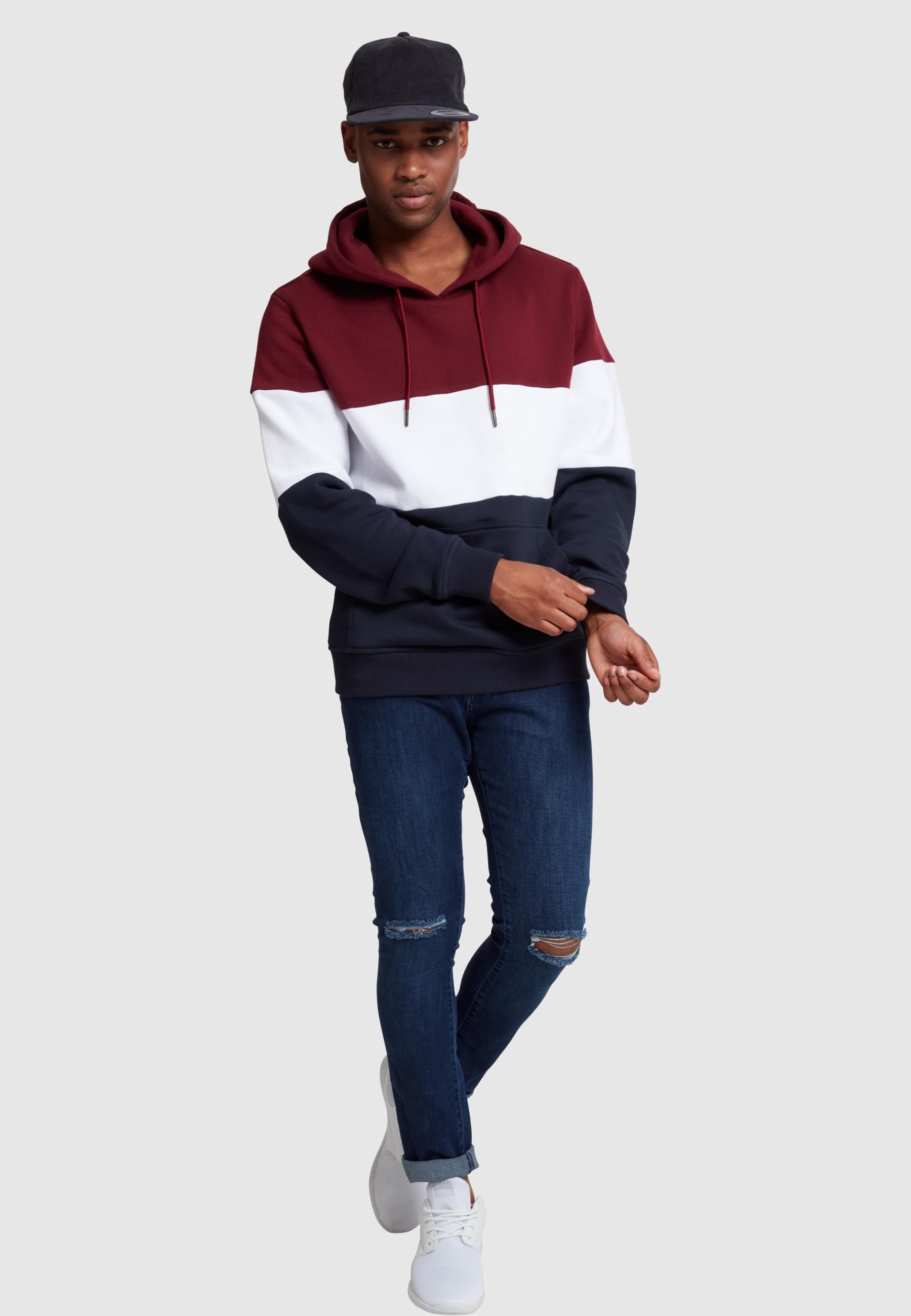 URBAN CLASSICS Sweatshirt »Urban Classics Herren 3-Tone Hoody«, (1 tlg.)