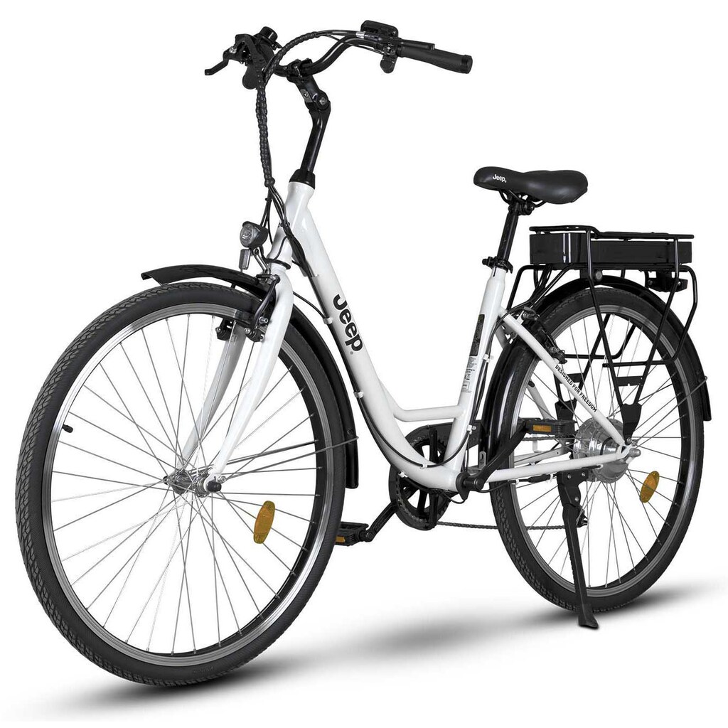 Jeep E-Bikes E-Bike »ECR 3001«, 6 Gang, Heckmotor 250 W, (mit Akku-Ladegerät)