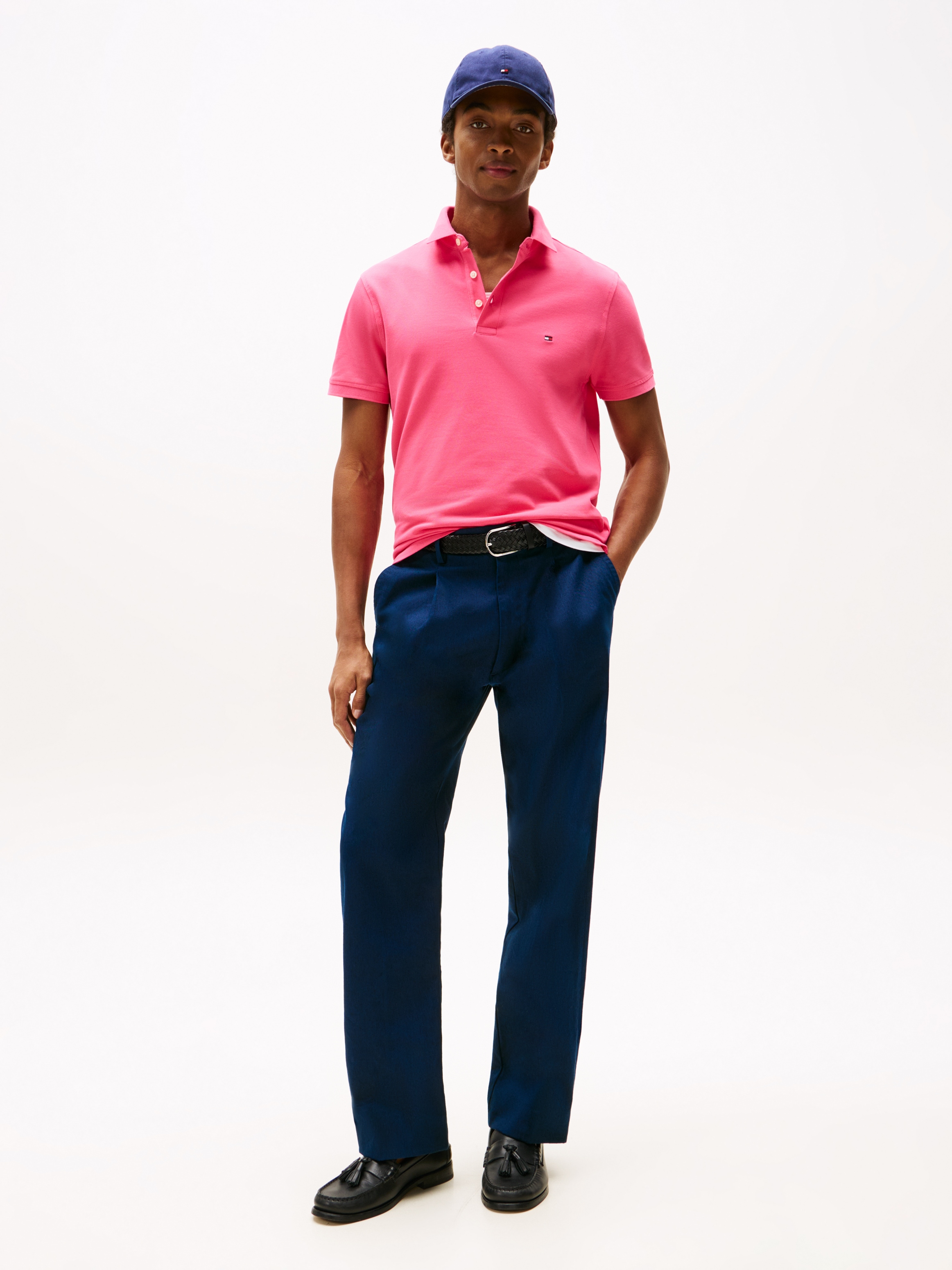 Tommy Hilfiger Poloshirt »1985 SLIM POLO«, Markenstickerei, aus Baumwoll-Piqué