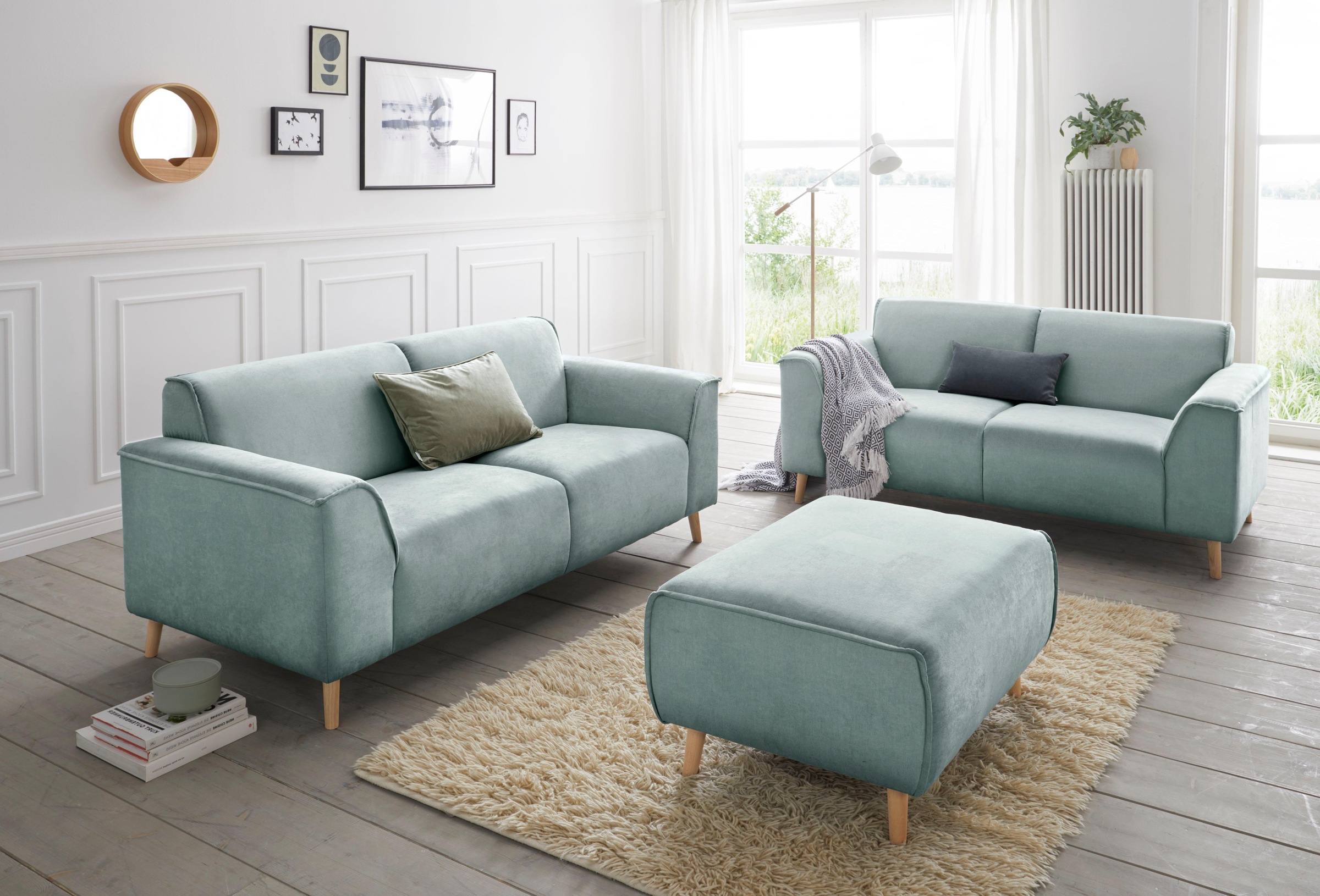 Home affaire 2,5-Sitzer "Janek Scandic Design, elegant und zeitlos" mit Fed günstig online kaufen