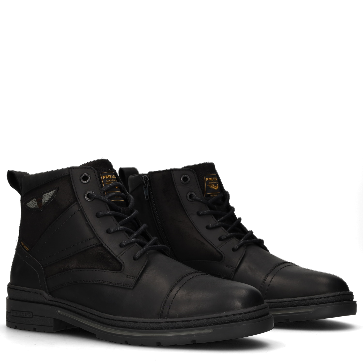 PME LEGEND Schnürstiefelette "TARMAC" Schnürboots, Workerboots im Materialmix