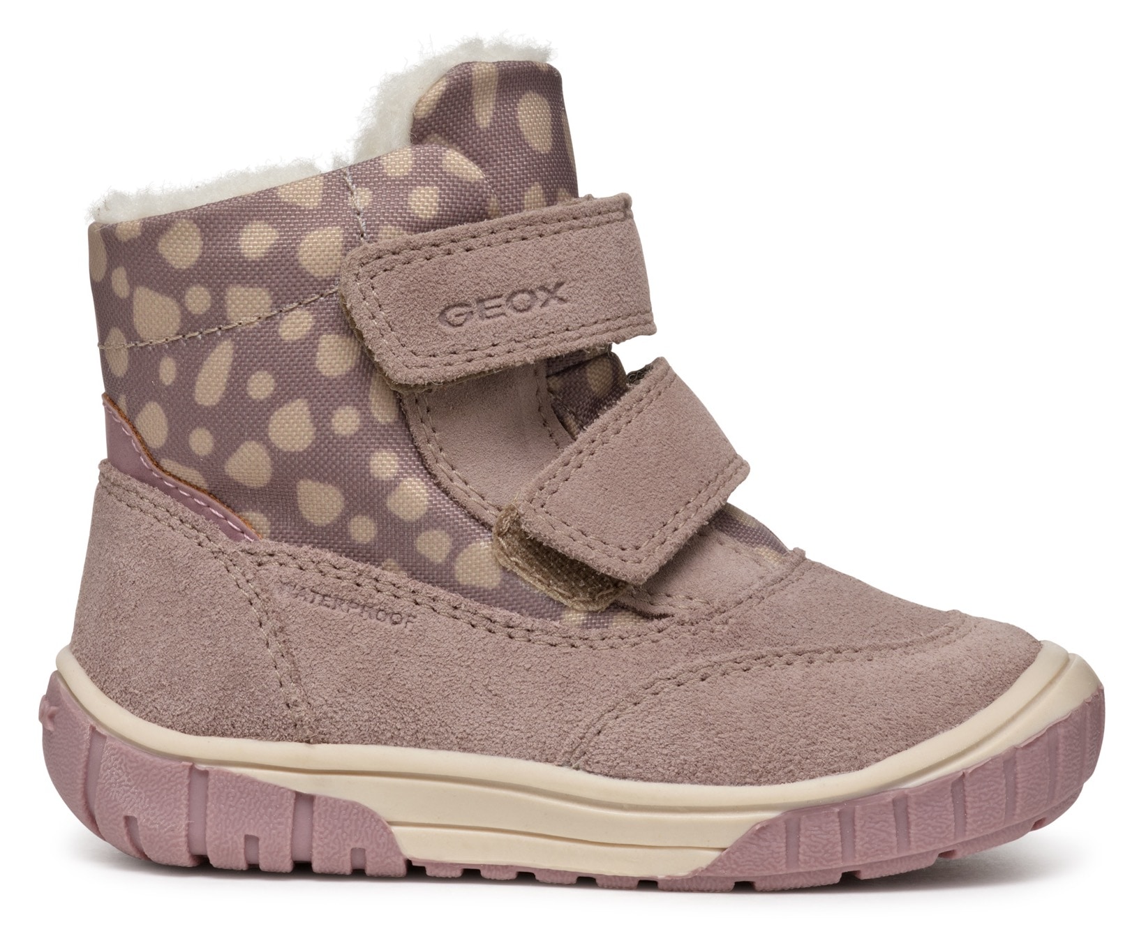 Geox Winterboots »B OMAR GIRL WPF«, Klettstiefel, Babystiefel Winterstiefel mit schönem Muster