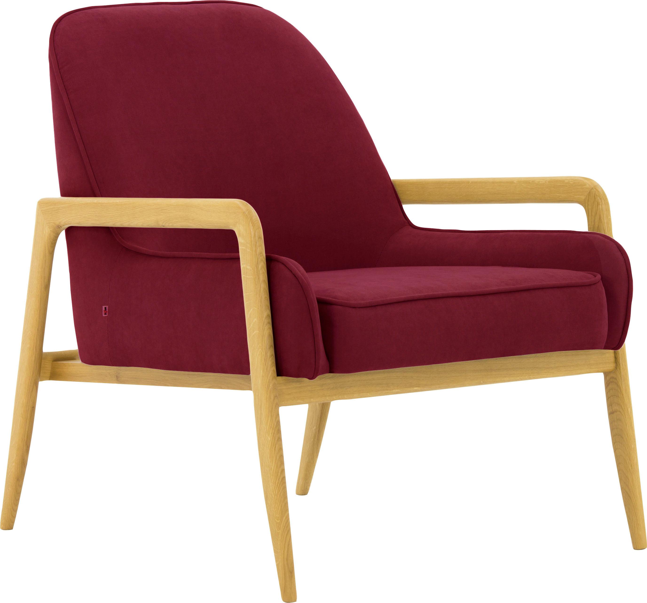 Thumbnail - Home affaire Sessel "Braga" wahlweise mit Gestell aus Eiche in dunkel oder Buchenholz in hell