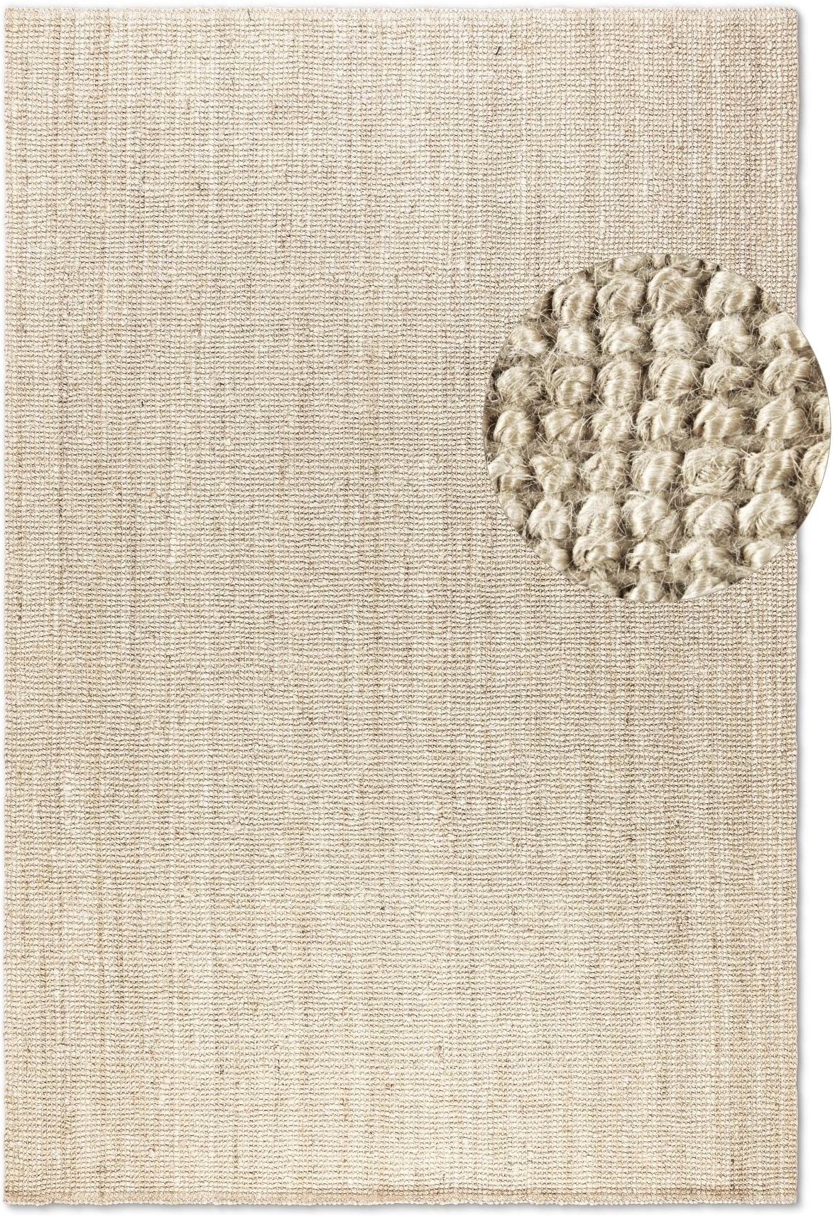 HANSE Home Teppich »Jaipur  Juteteppich,  als Läufer und in Rund« rechteckig 10 mm Höhe 100% Naturfaser, Wohnzimmer, Esszimmer, Schlafzimmer, GRS