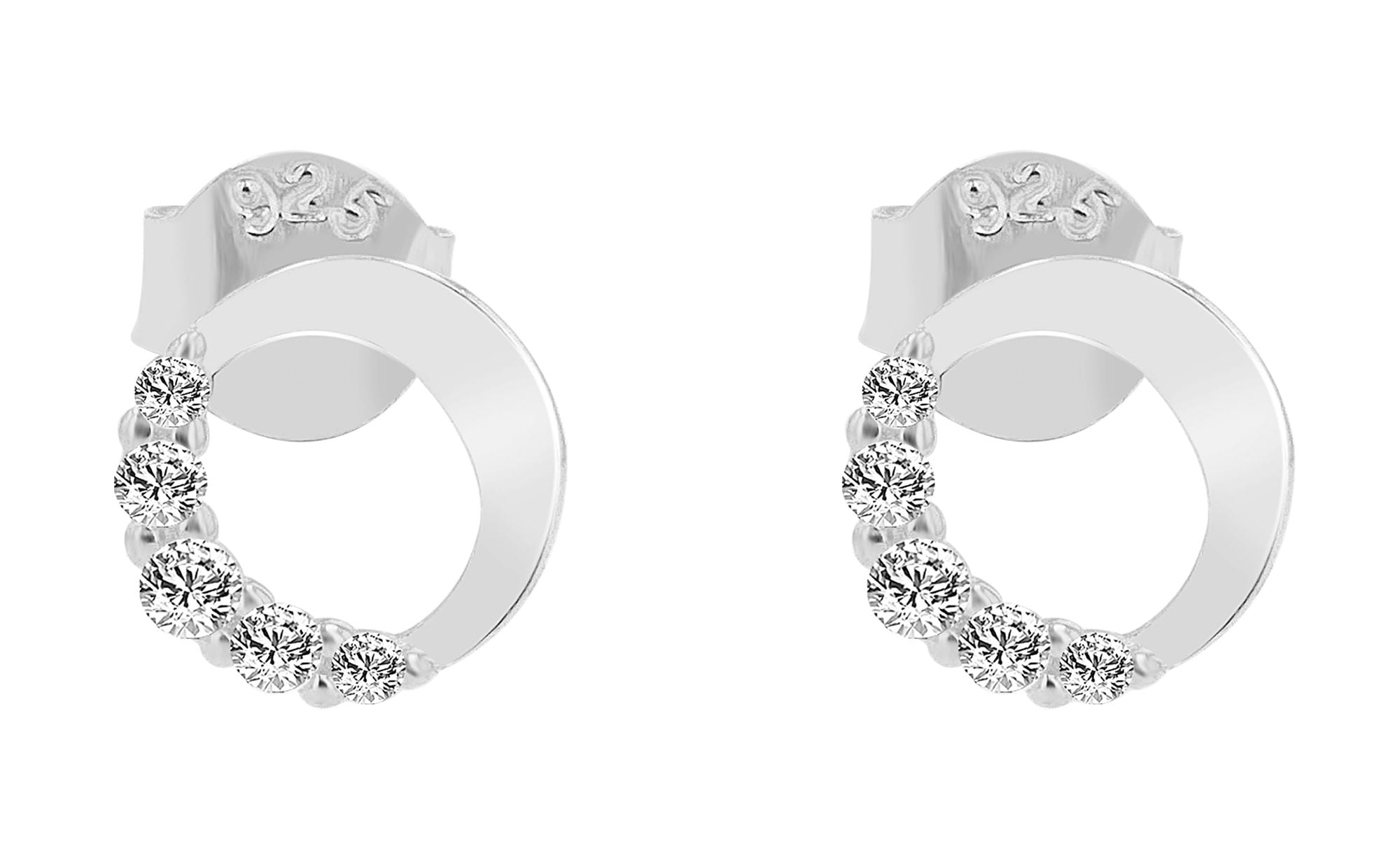 Adelia´s Paar Ohrhänger »Damen Ohrringe – Ohrstecker aus 925 Silber mit Zirkonia« Zum Verschenken an Menschen, die Ihnen am Herzen liegen