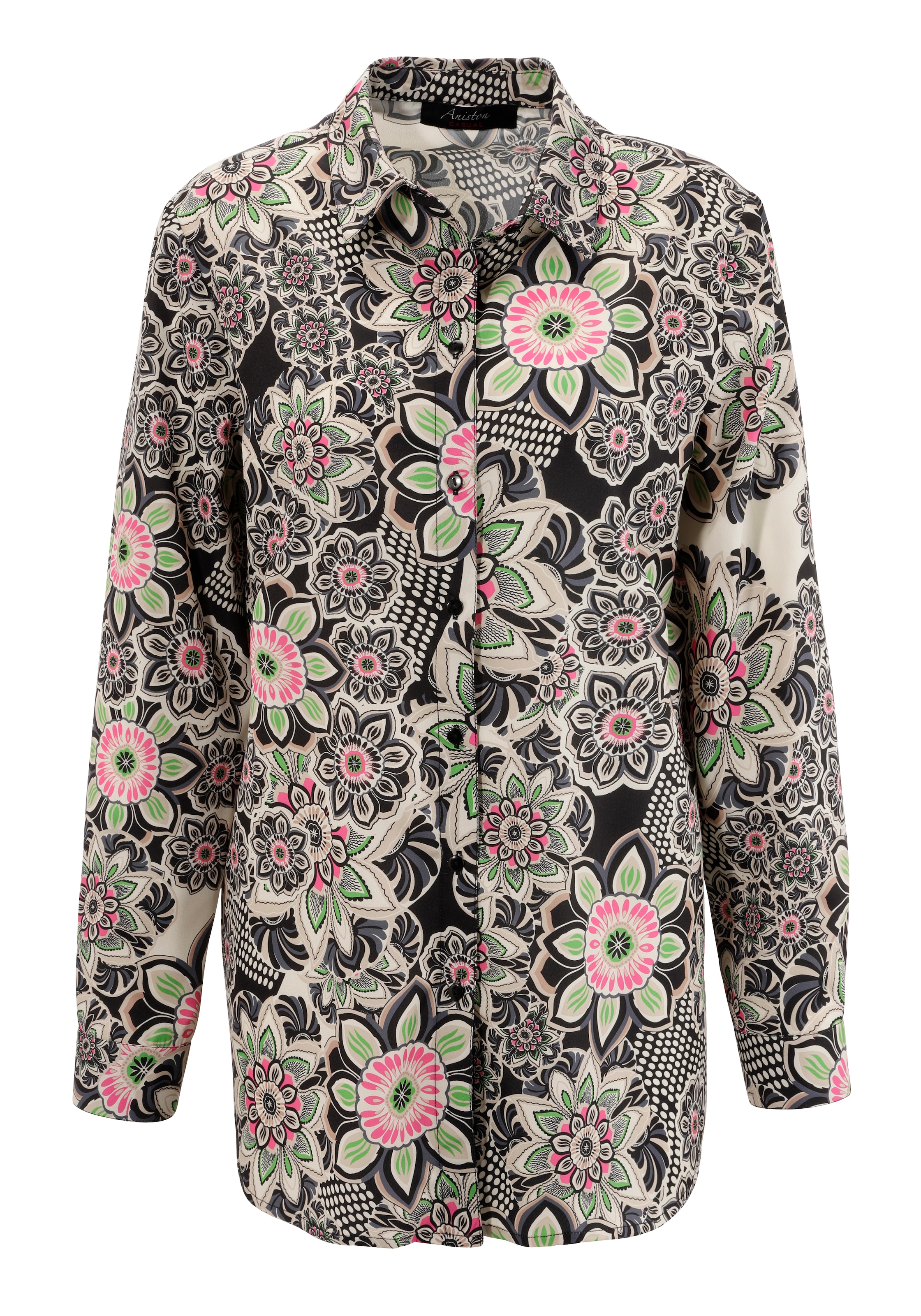 für - Mandala-Blumendruck | bestellen NEUE sensationellem KOLLEKTION Aniston CASUAL Hemdbluse, mit BAUR