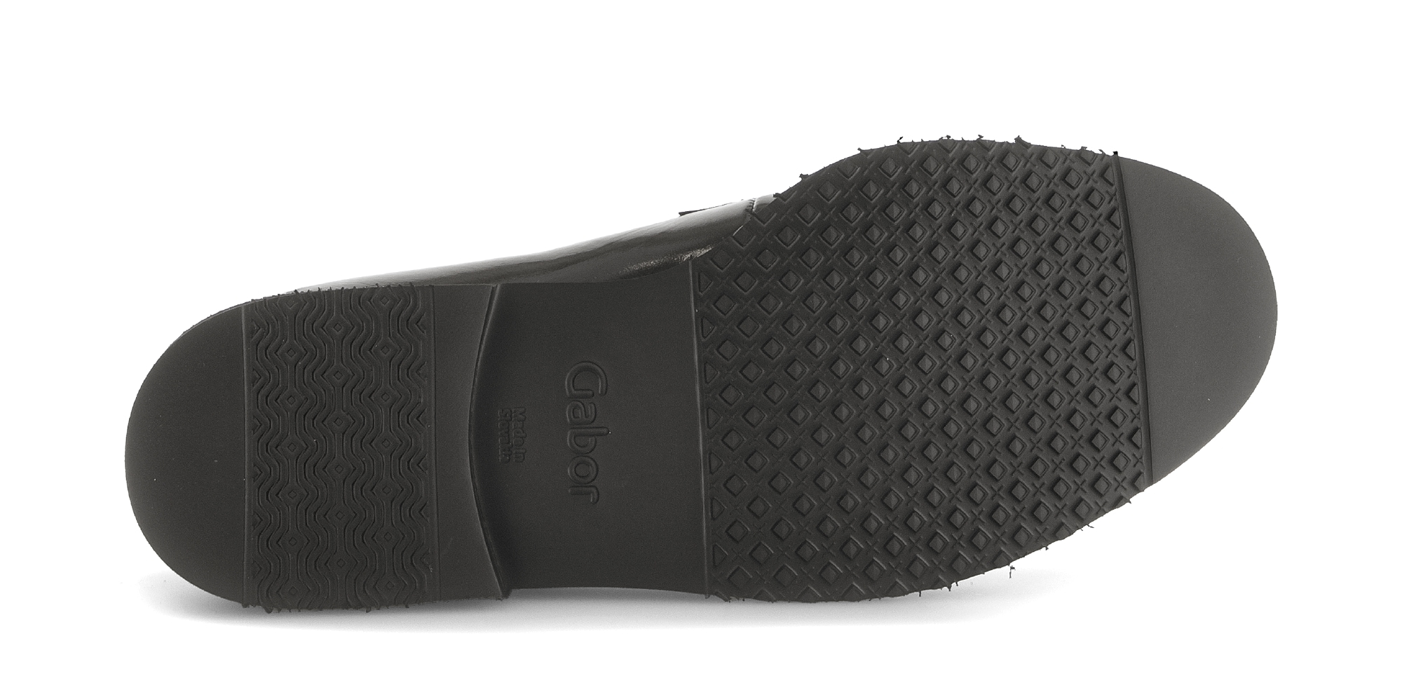 Gabor Loafer, Blockabsatz, Sipper, Businessschuh mit Schucksteinen am Sohlenrand