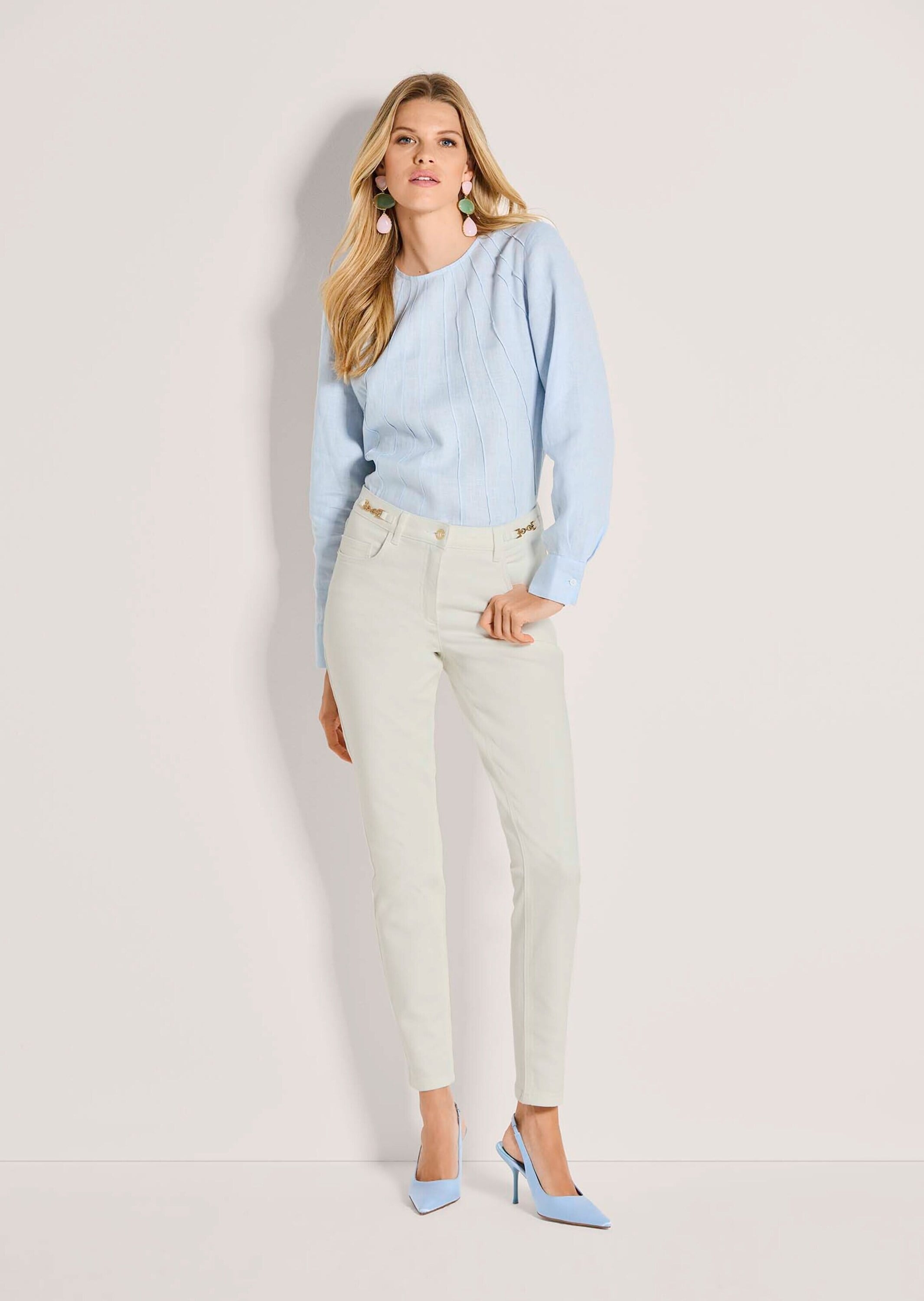 MADELEINE Regular-fit-Jeans »Jeans Lange Slim Fit Stretch-Jeans«