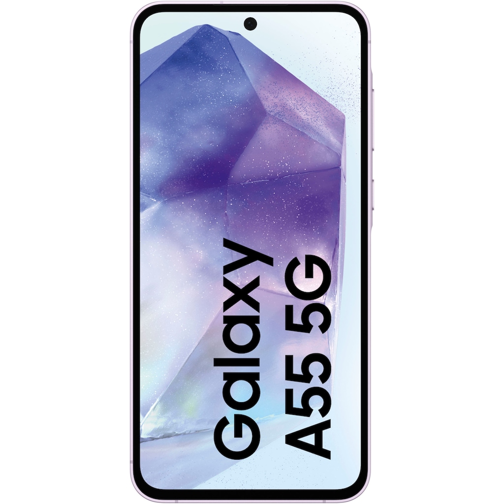 Samsung Smartphone »Galaxy A55 5G 128GB«, Flieder, 16,83 cm/6,6 Zoll, 128 GB Speicherplatz, 50 MP Kamera