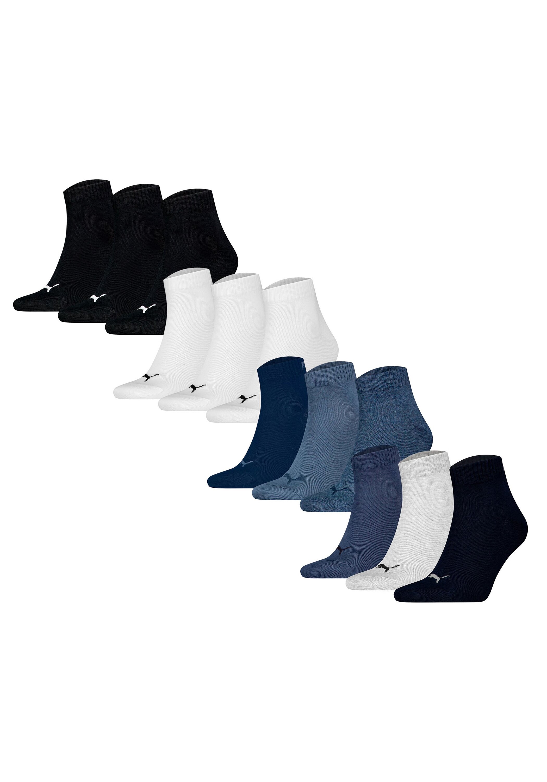 PUMA Kurzsocken "Socken Quarter Plain 12P 12er Pack" 12 Paar tlg.