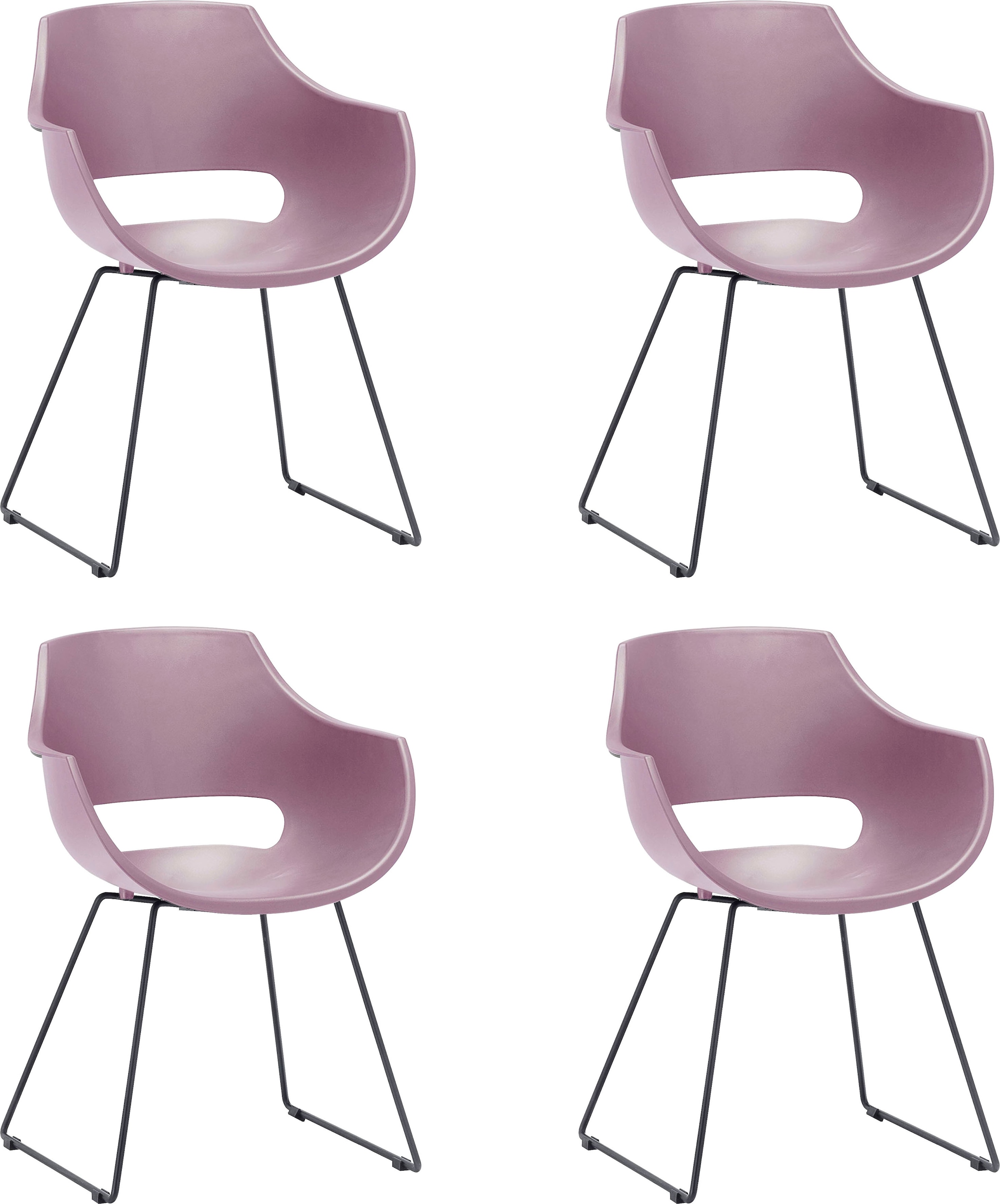 MCA furniture Schalenstuhl »Rockville«, (Set), 4 St., Stuhl belastbar bis 120  Kg kaufen | BAUR | Schalenstühle