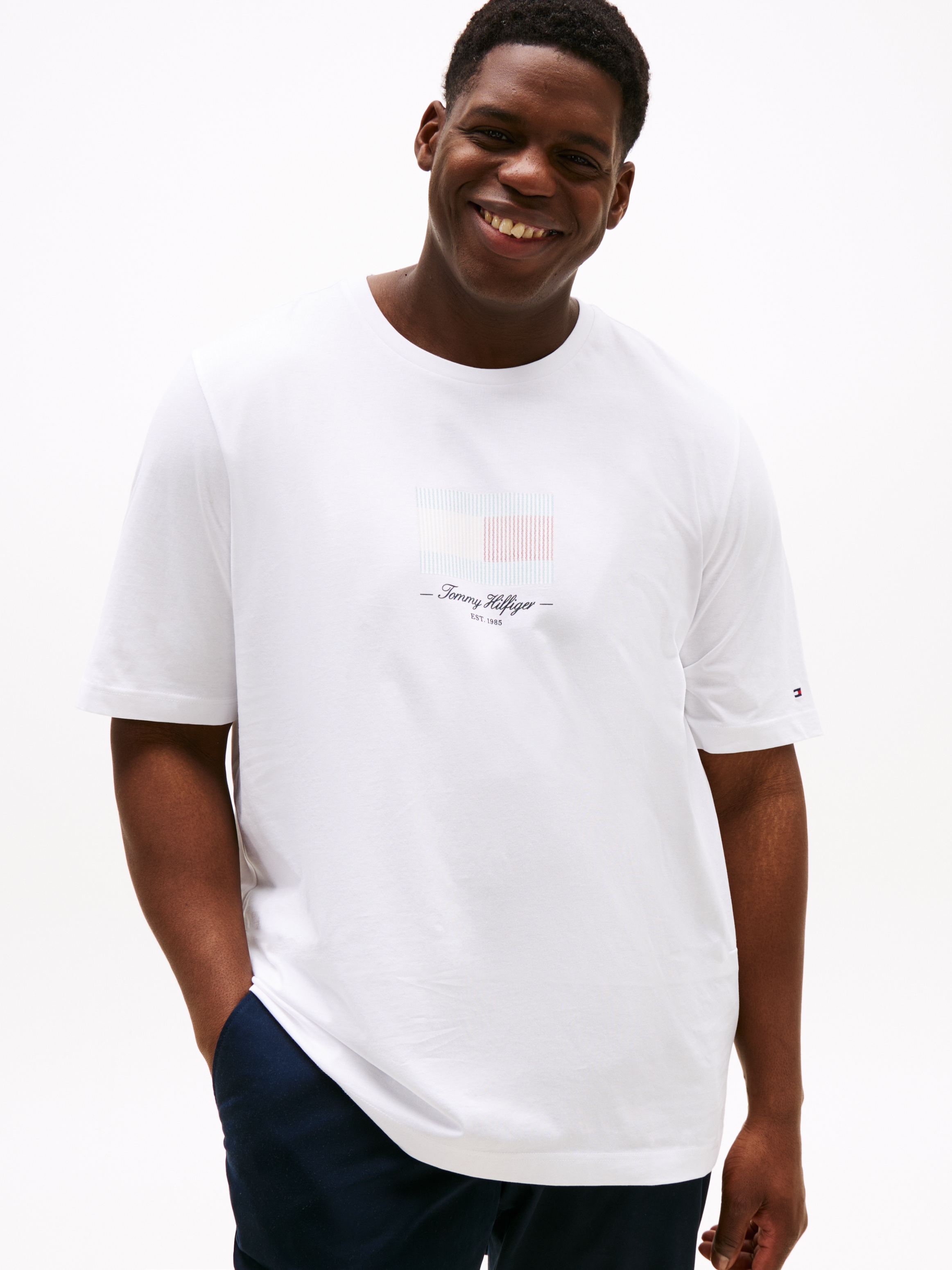 Tommy Hilfiger Big & Tall T-Shirt "BT-ITHACA FLAG TEE-B", Große Größen günstig online kaufen