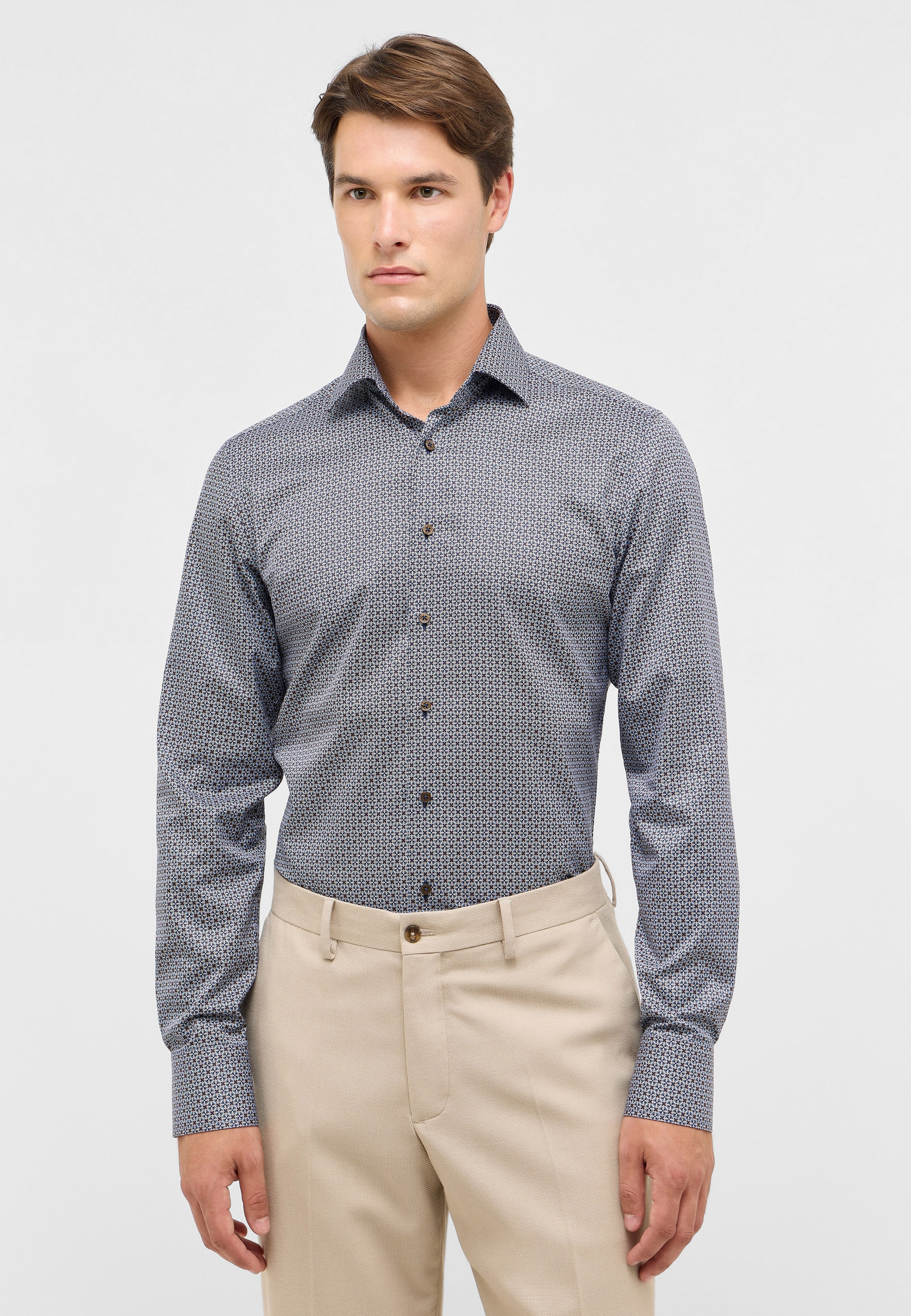Eterna Langarmhemd "SLIM FIT" NON IRON (bügelfrei) günstig online kaufen