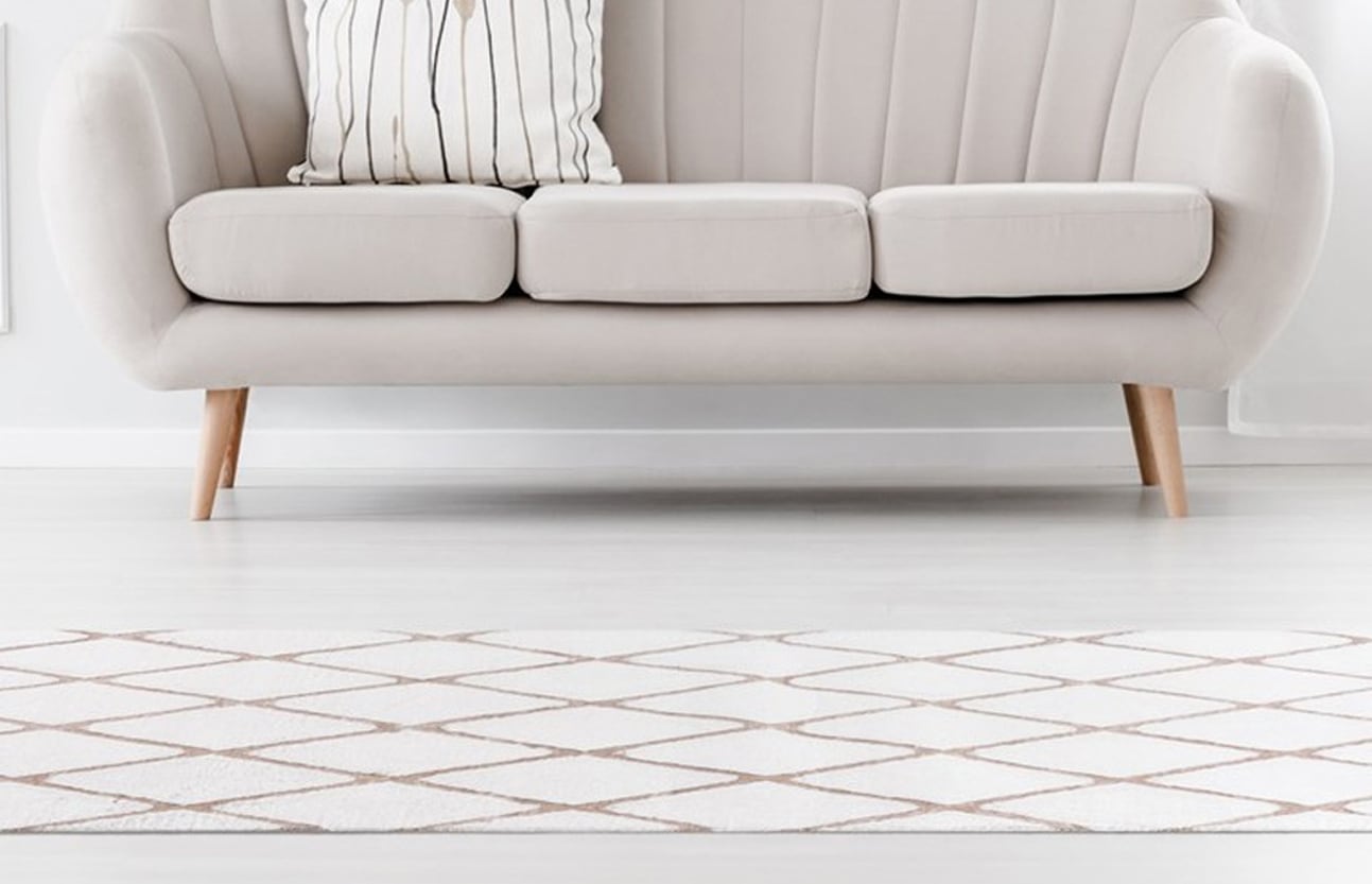 Teppich ME GUSTA "Vivica 200" Gr. 2, grau (taupe, weiß), B:80cm H:20mm L:150cm, Kunstfaser, Teppiche, Teppich, besonders weich durch Microfaser, Wohnzimmer