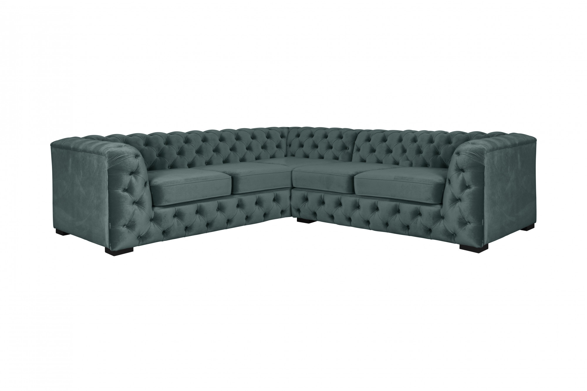 Guido Maria Kretschmer Home&Living Chesterfield-Sofa "KALINA L-Form", hochwertige Chesterfield-Ausführung, sehr hochwert