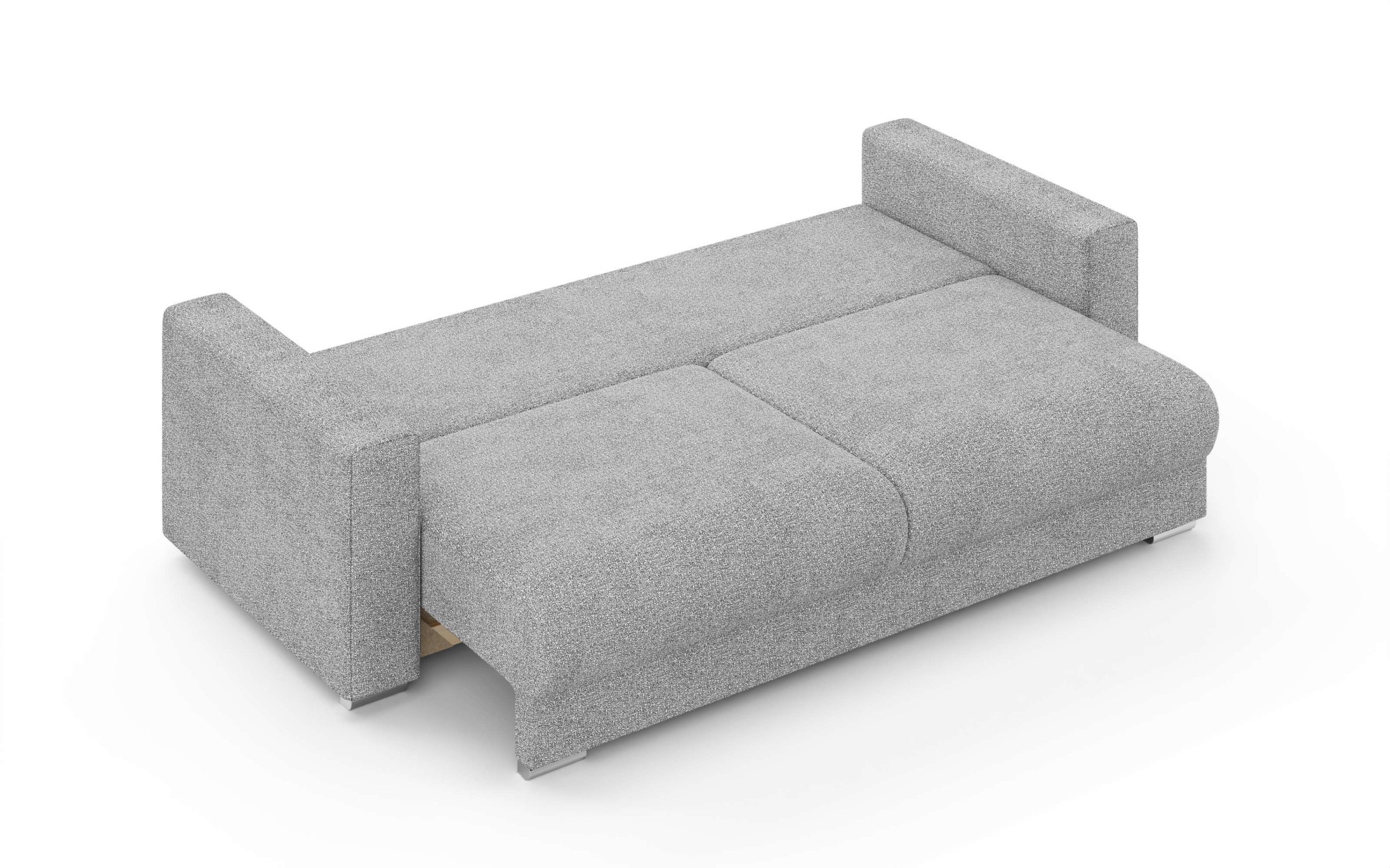 INOSIGN 3-Sitzer »Stevinson Schlafsofa mit Bettkasten, Maße B/H/T: 229/87/97 cm«, mit Wellenunterfederung, 2 Rückenkissen und 2 Zierkissen