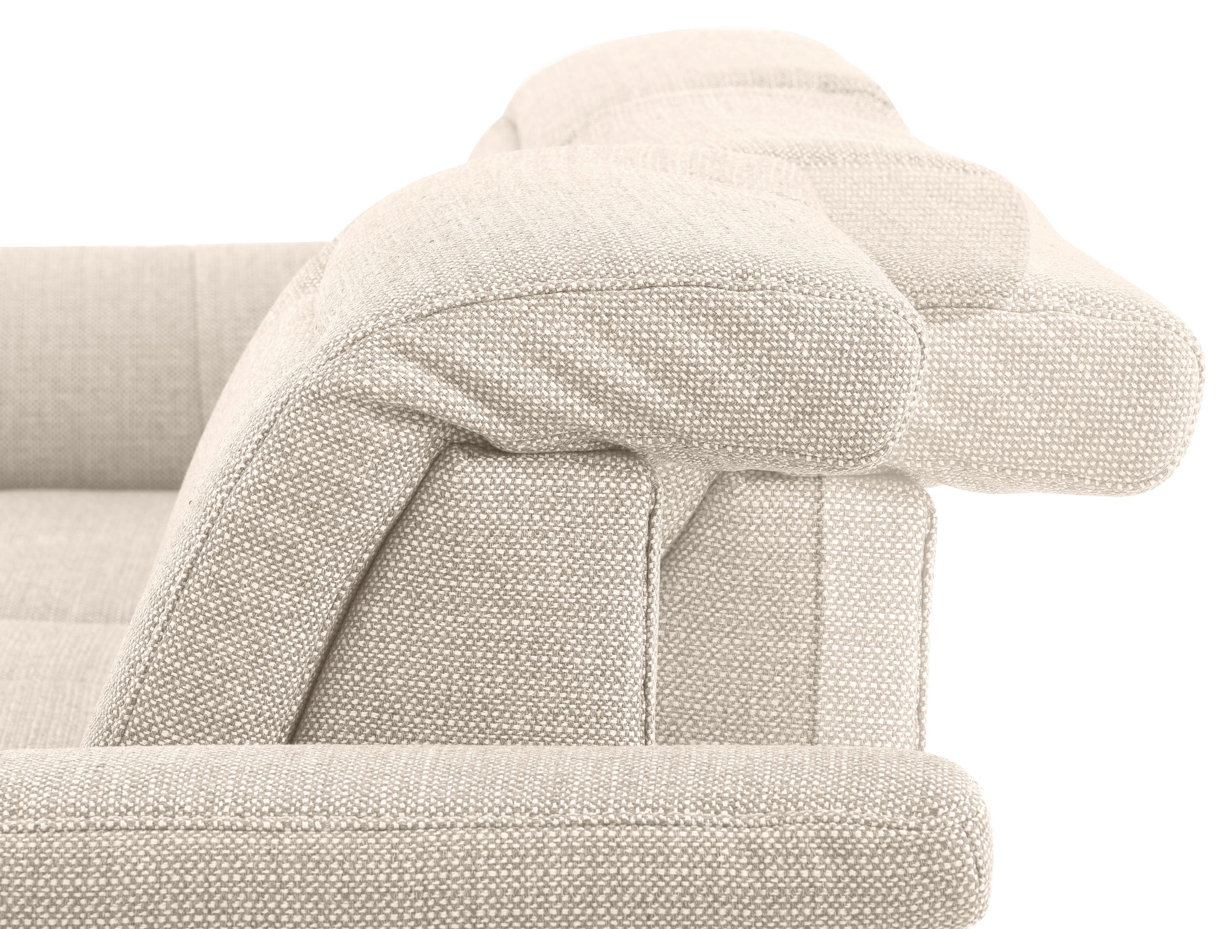 Home affaire Ecksofa »Solvei L-Form«, mit Recamierenabschluß und Sitztiefenverstellung