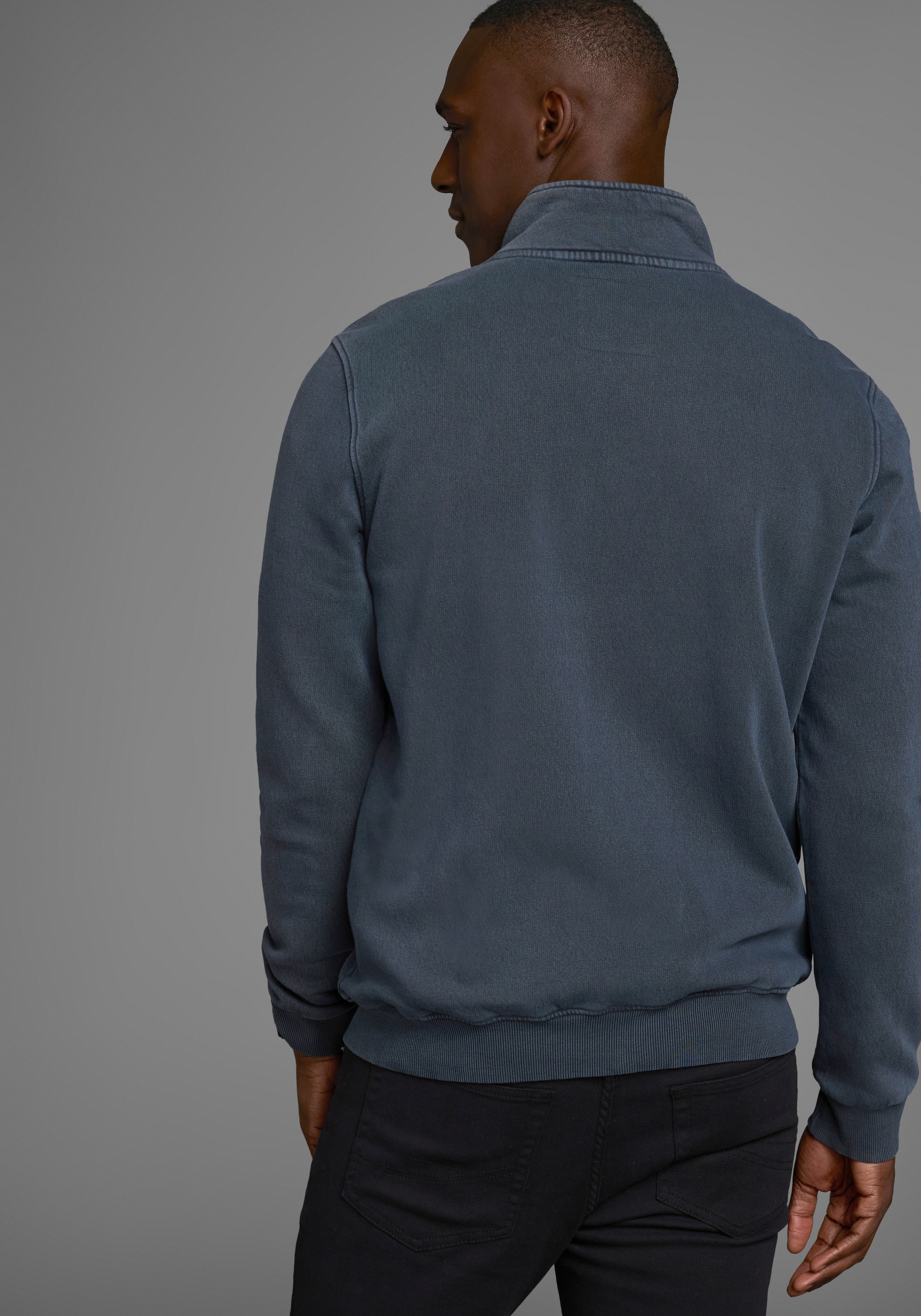 Man's World Sweatjacke, mit Print und Stickerei