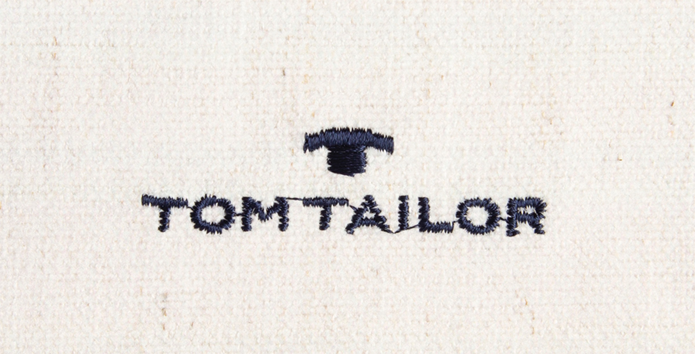 TOM TAILOR HOME Dekokissen »Gradient Signature«, Farbverlauf, Markenlogo, Kissenhülle ohne Füllung, 1 Stück