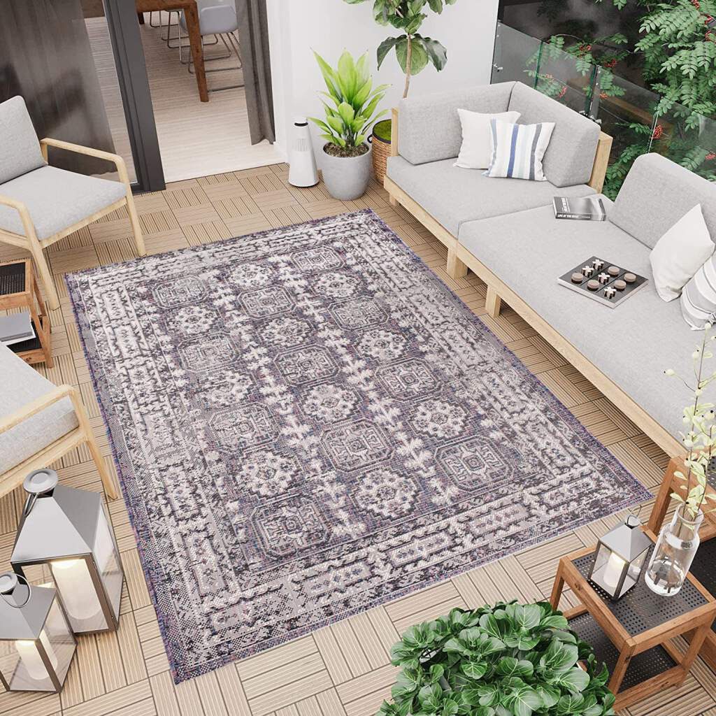 Carpet City Outdoorteppich "Outdoor 740" rechteckig 5 mm Höhe In/- Outdoor günstig online kaufen
