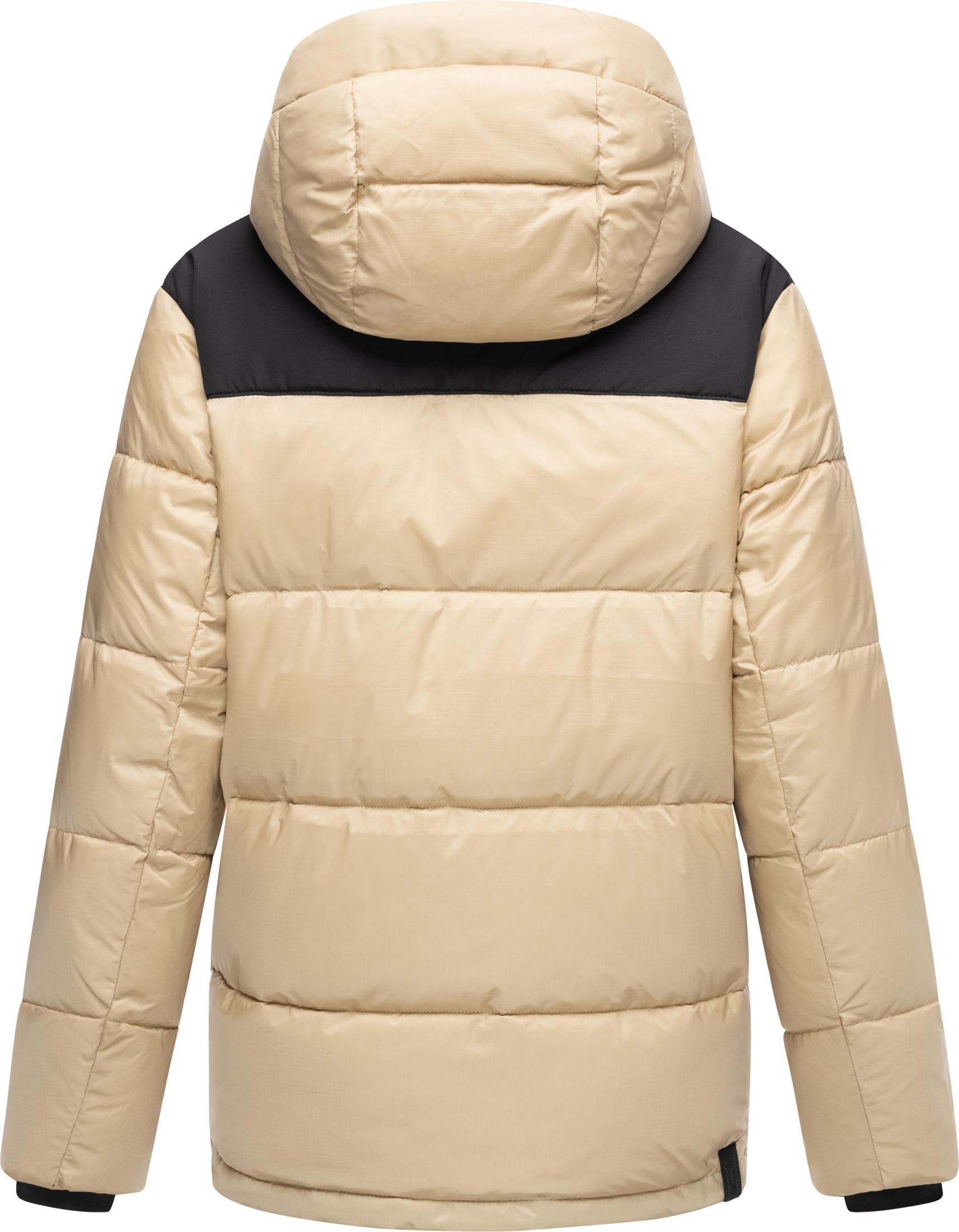 Ragwear Anorak »Wikesh«, mit Kapuze, stylische Winter Steppjacke mit Colourblocking