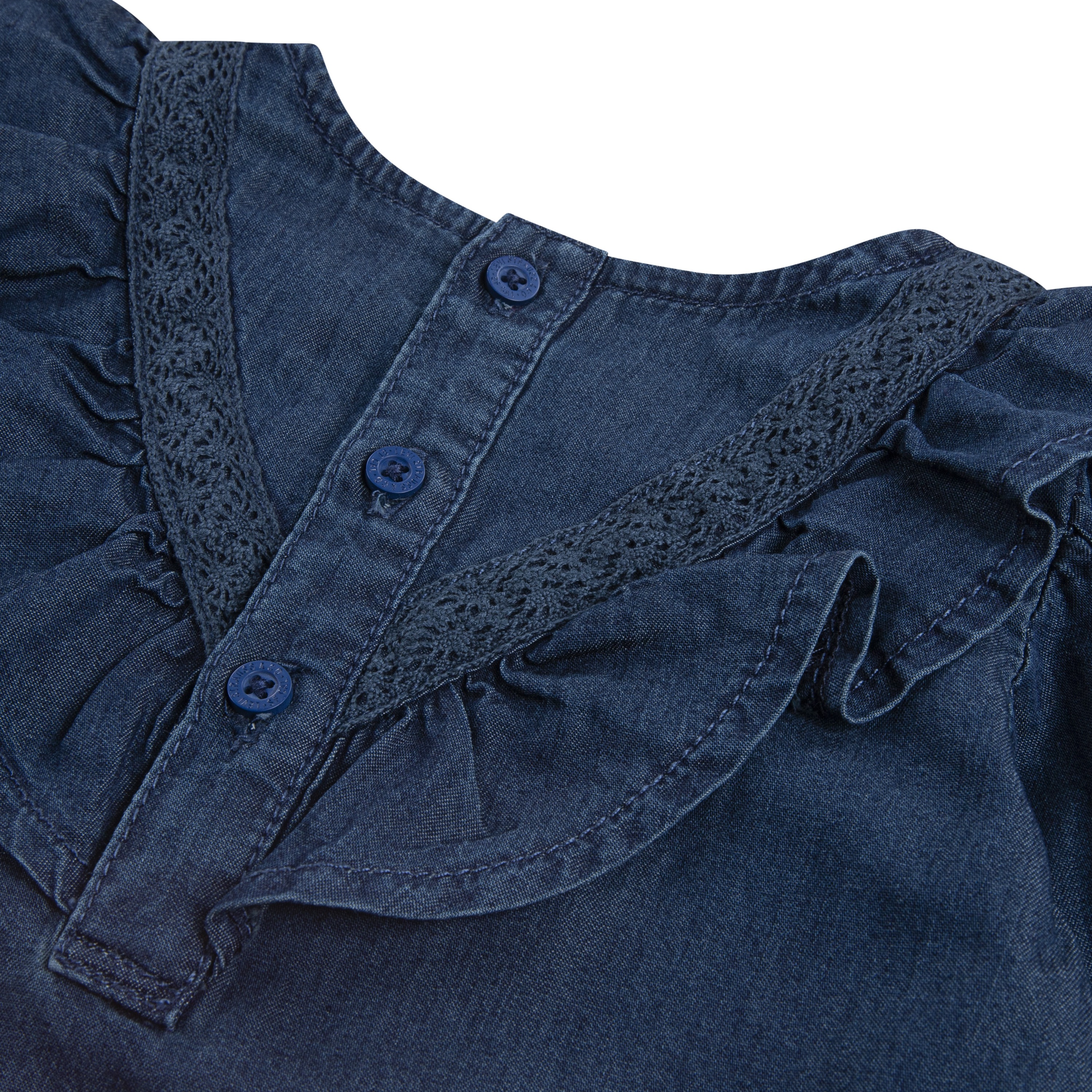 Thumbnail - Levis Kids Kleid & Hose "LVG WILD WEST RUFFLE DRESS" Set, 2 Stk. tlg. mit Rüschenbesatz, for Girls