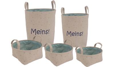 Franz Müller Flechtwaren Aufbewahrungsbox »Kids - Meins«, (Set, 5 St.), 5er Set kaufen