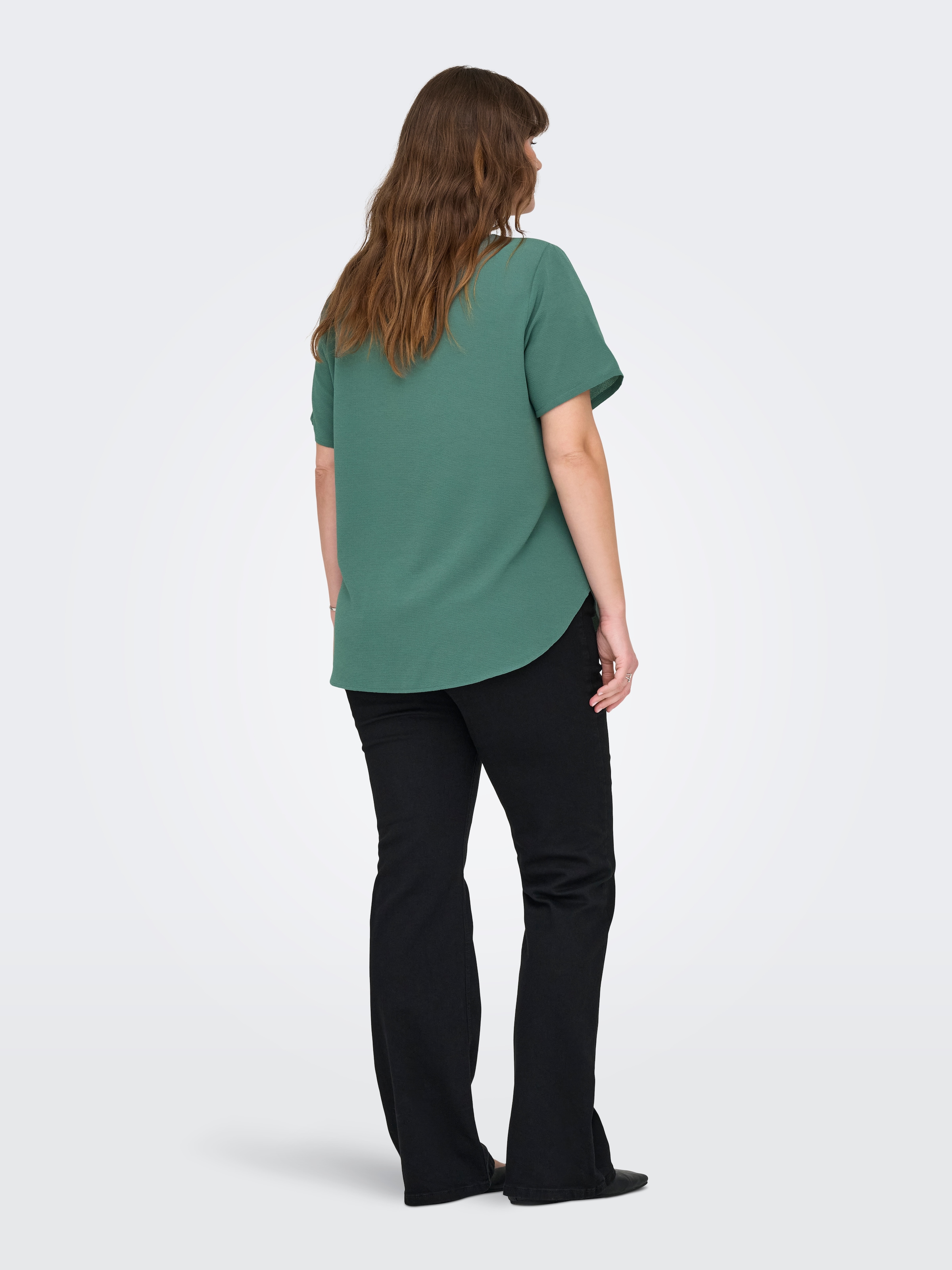 ONLY CARMAKOMA Shirtbluse »CARVICA SS TOP WVN NOOS« Materialmix, regular fit