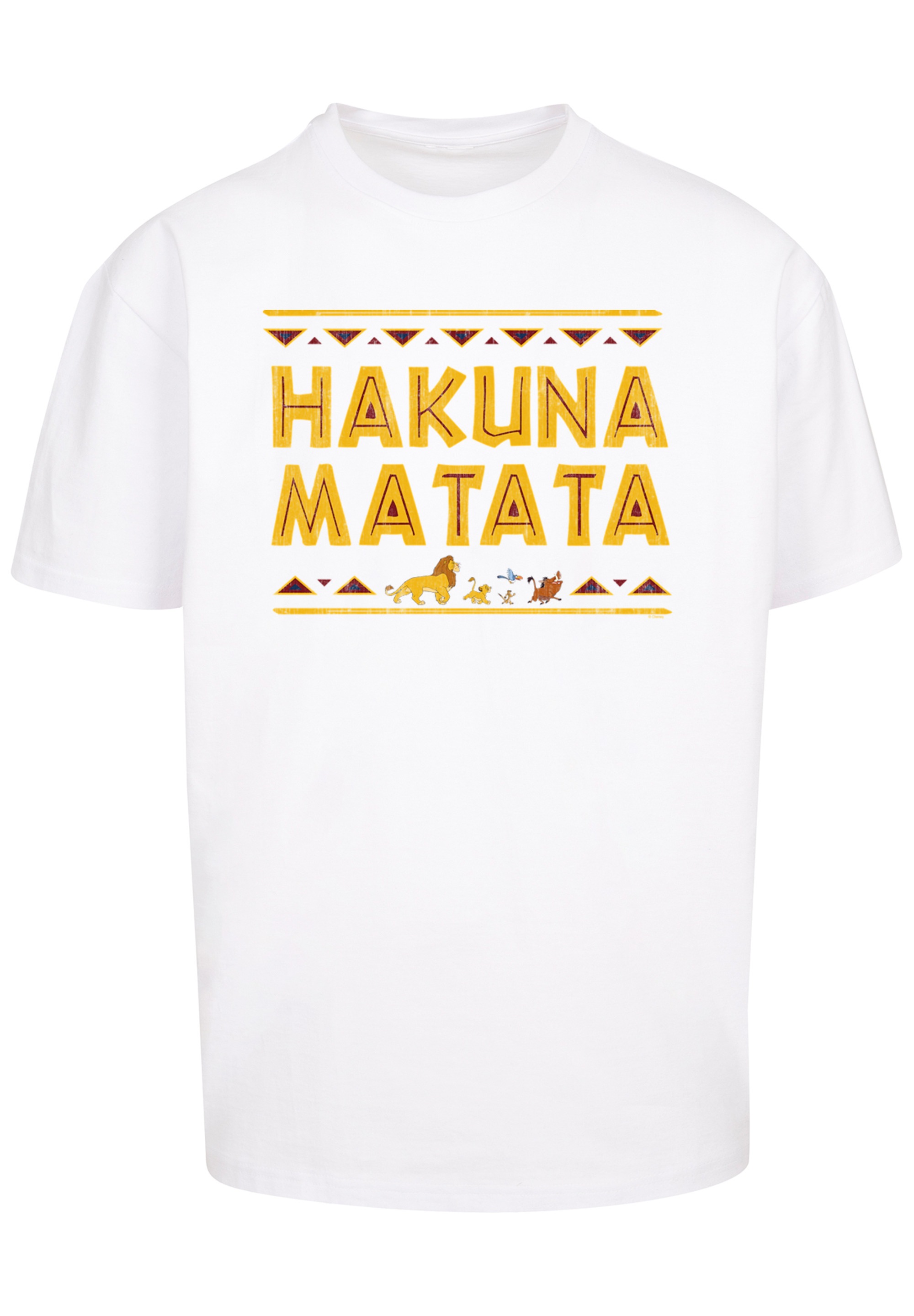 F4NT4STIC T-Shirt »König der Löwen Film Hakuna Matata«, Print