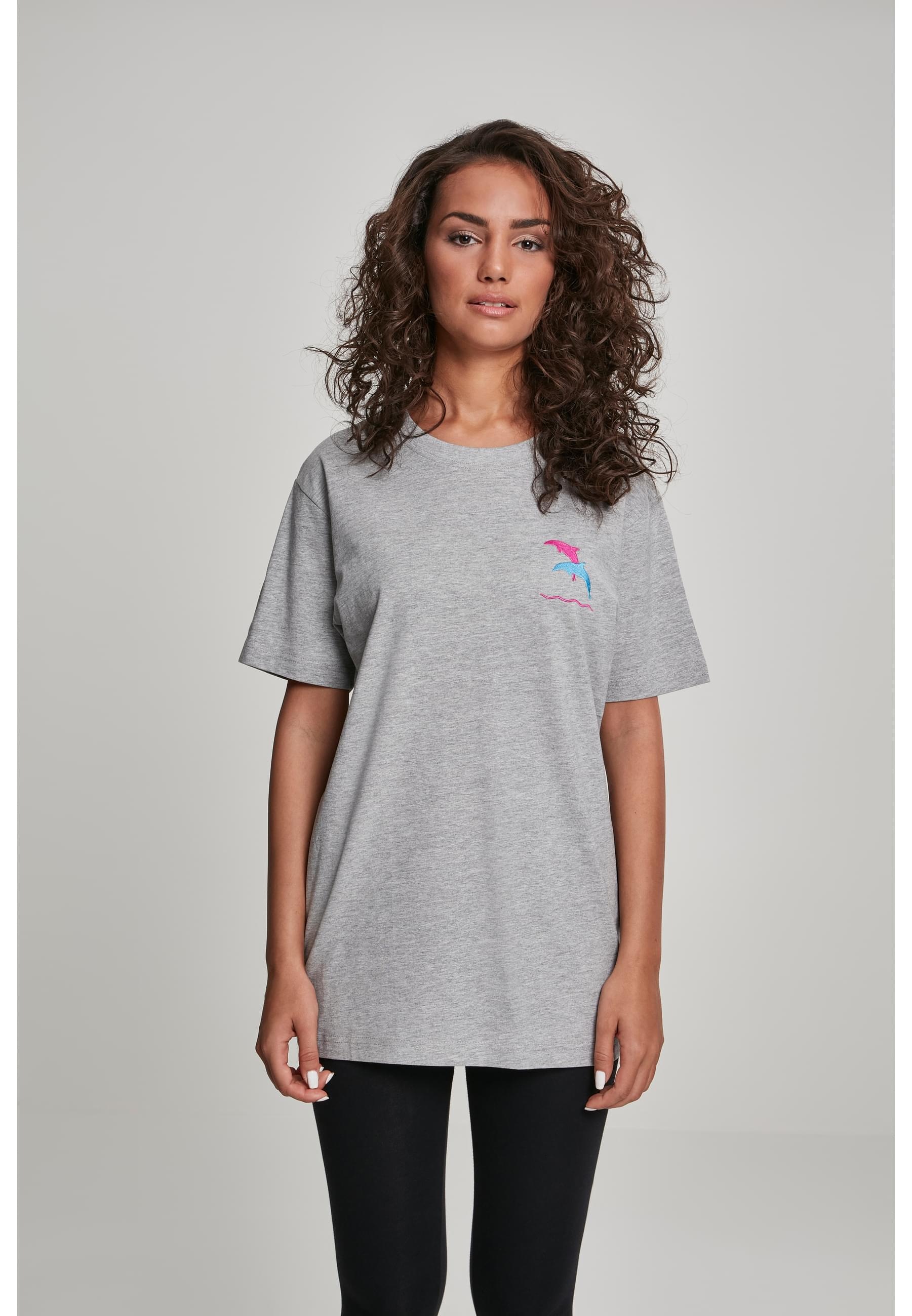 MisterTee T-Shirt »MisterTee Damen Ladies Dolphin Tee«, (1 tlg.)