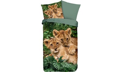 good morning Kinderbettwäsche »Lion Cubs«, (2 tlg.), 100% Baumwolle kaufen