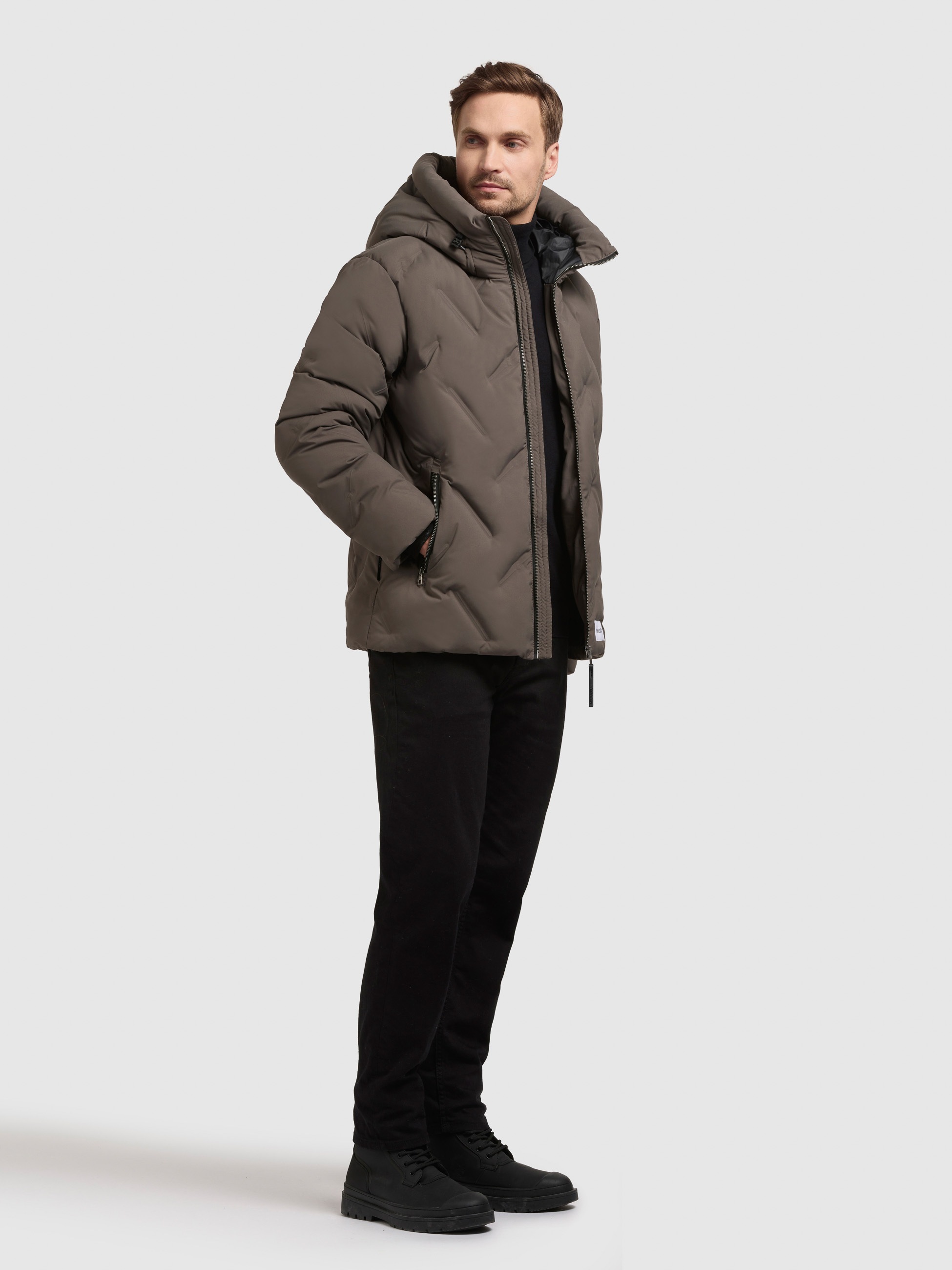 khujo Steppjacke »ONERT« mit Kapuze