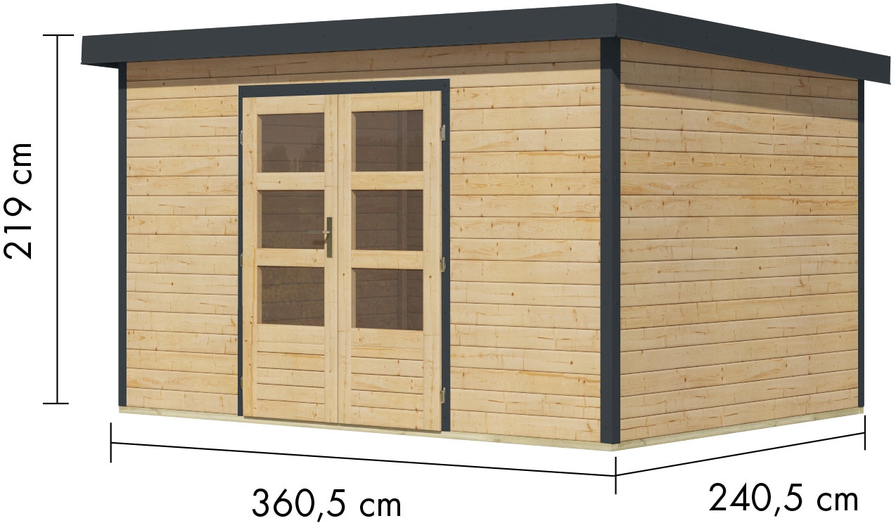 Karibu Gartenhaus »Plutino 7, in verschiedenen Farben«