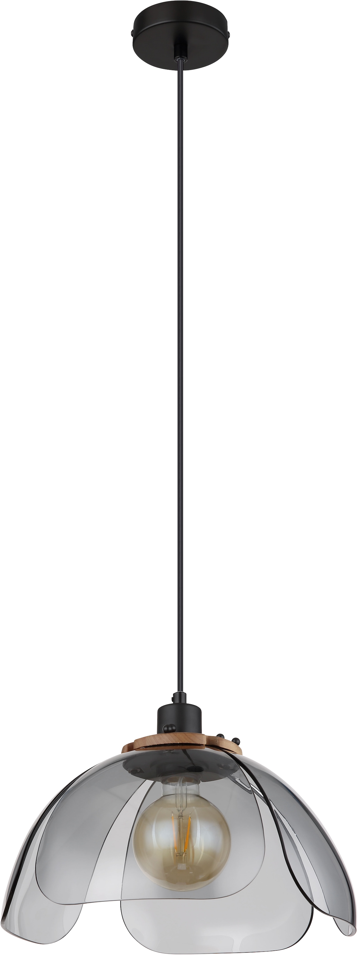 GLOBO LIGHTING Hängeleuchte »DAWAR«, Leuchtmittel E27 | ohne Leuchtmittel, Hängelampe/Pendelleuchte/Esszimmer/Wohnzimmer/Esstisch