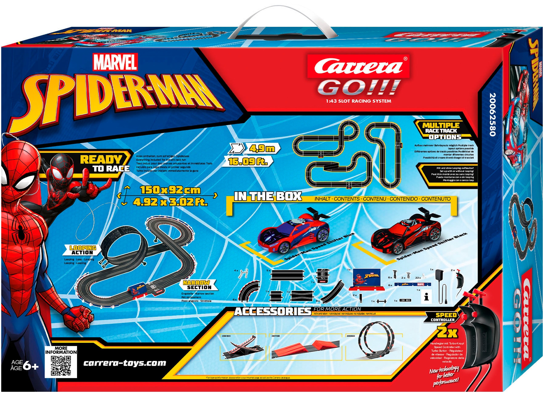 Carrera® Autorennbahn »Carrera GO!!! - Spider Racing (Marvel Spider-Man)«