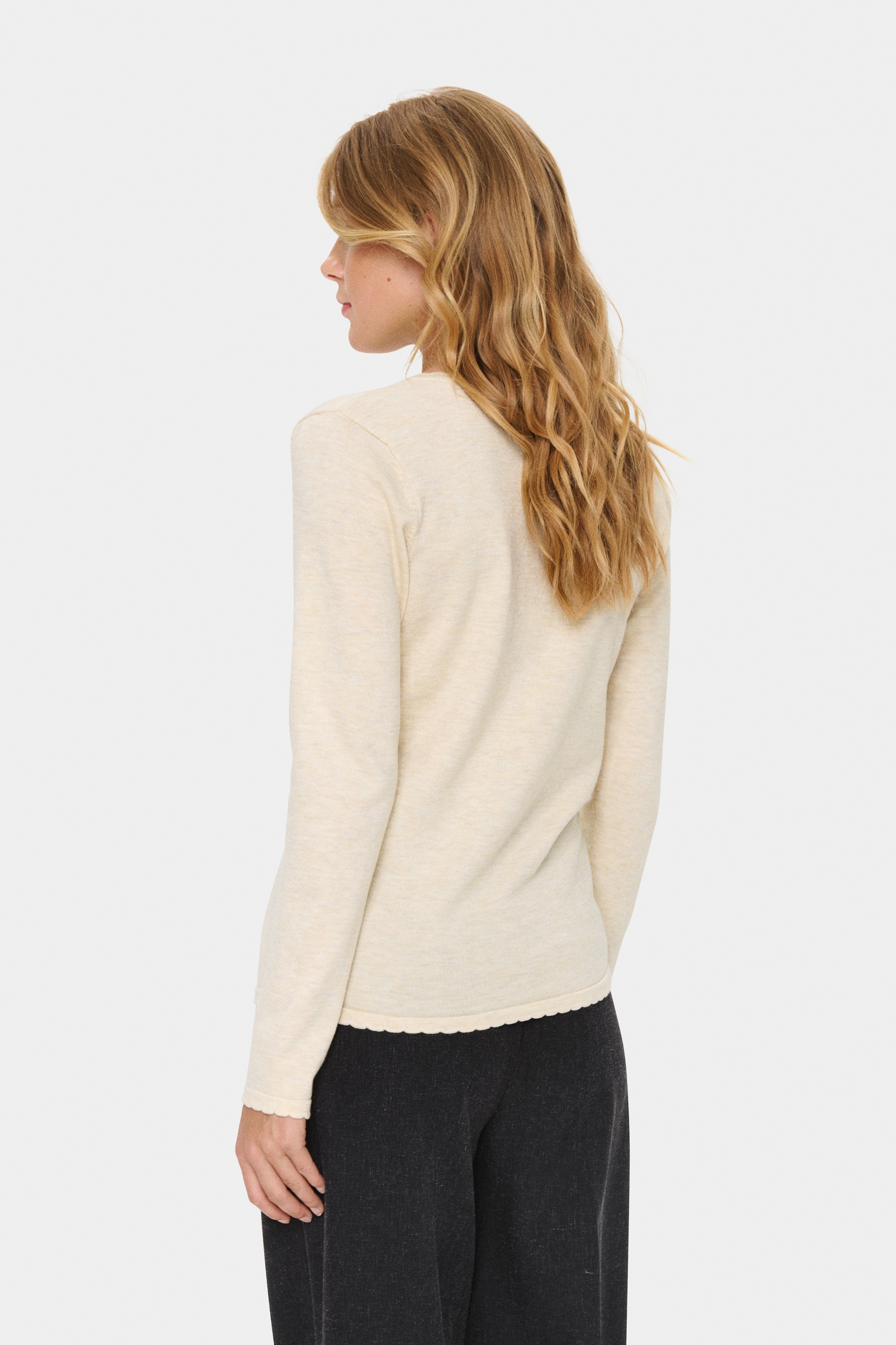 Saint Tropez Strickpullover "MilaSZ LS V-Neck Pullover" Regular fit, Viskos günstig online kaufen