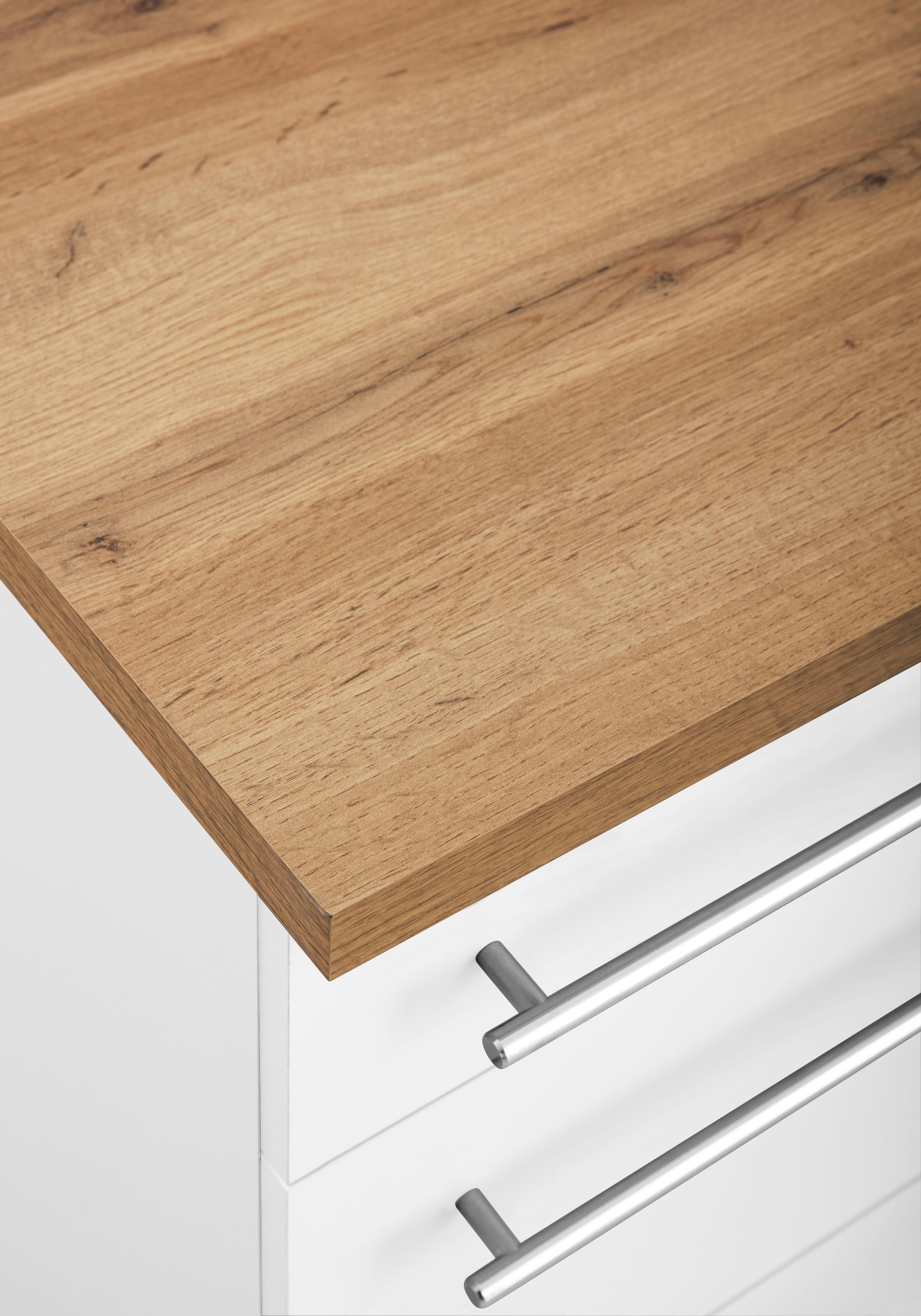 KOCHSTATION Küchenzeile »KS-Samos« Breite 300 cm, wahlweise mit E-Geräten, mit Arbeitsplatte