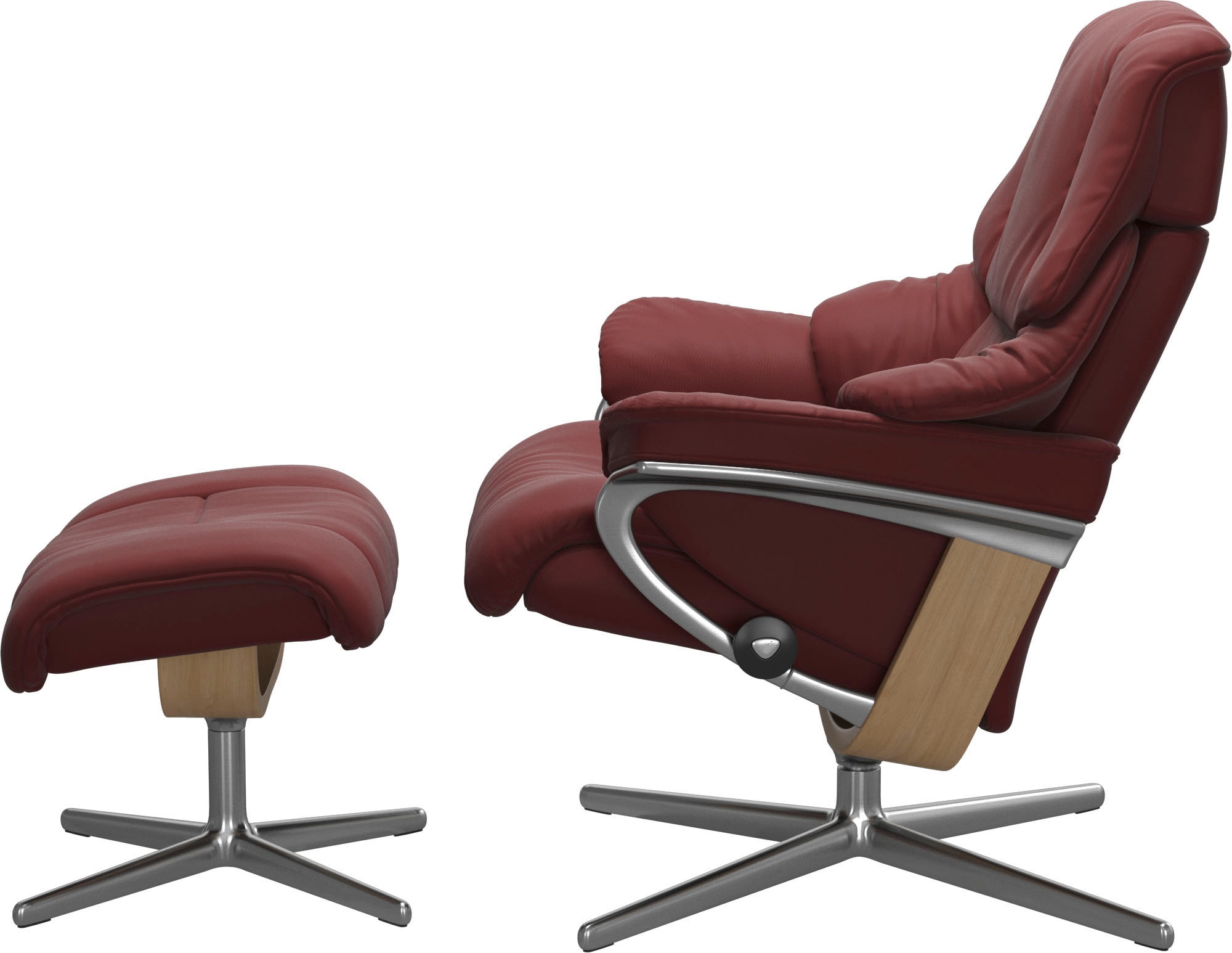 Stressless® Fußhocker »Reno«, mit Cross Base, Größe S, M & L, Holzakzent Eiche
