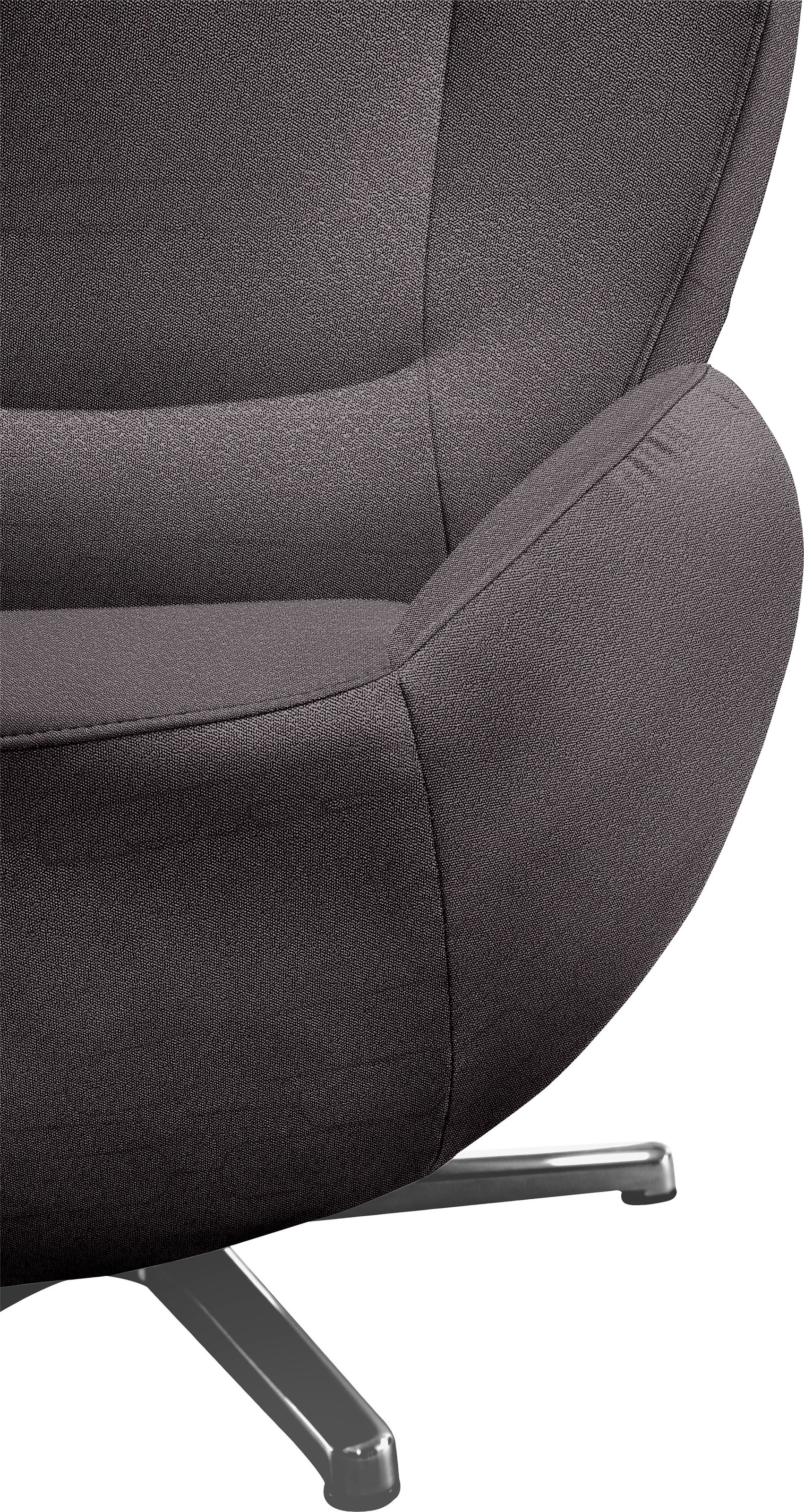 TOM TAILOR HOME Loungesessel Metall-Drehfuß »TOM mit BAUR PURE«, | in Chrom