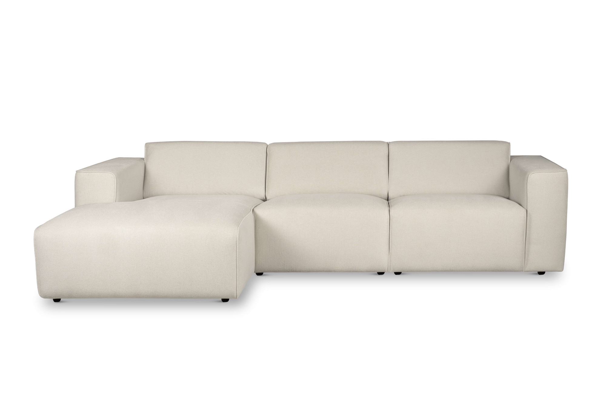 andas Ecksofa »Noord«, L-Form, mit Kedernaht, Breite 281 cm, Cord, Struktur, Webstoff