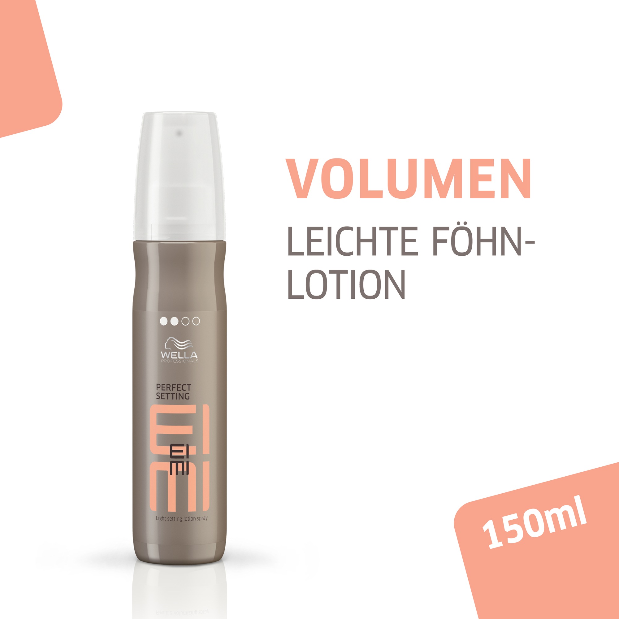 Wella Professionals Haarpflege-Spray »EIMI Perfect Setting Sprühfestiger« mittlerer Halt, mehr Volumen, ultimativer Glanz, schützt vor Föhnhitze