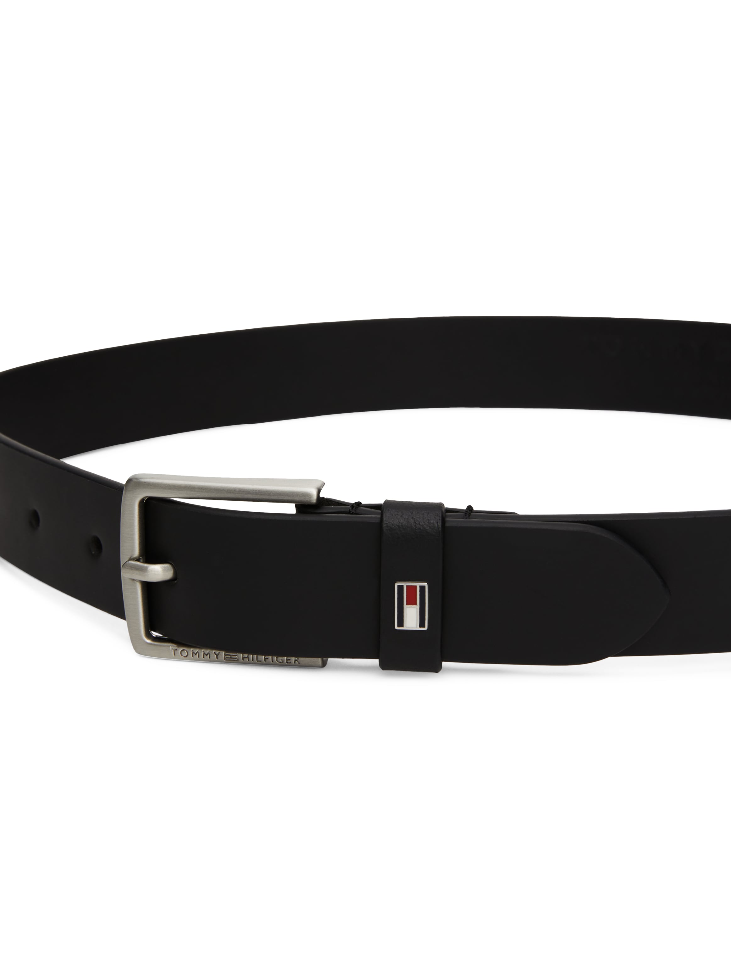 Tommy Hilfiger Ledergürtel »Kids Leather Belt«, mit klassischer Metallschnalle