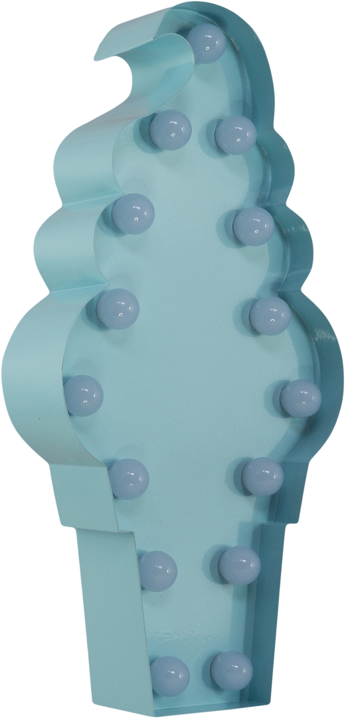 MARQUEE LIGHTS LED Dekolicht »Icecream«, 15 flammig, Leuchtmittel LED-Modul | LED fest integriert, Wandlampe,Tischlampe Eis, Eistüte, Eiscreme 15 Leuchtmittel - 11x23 cm