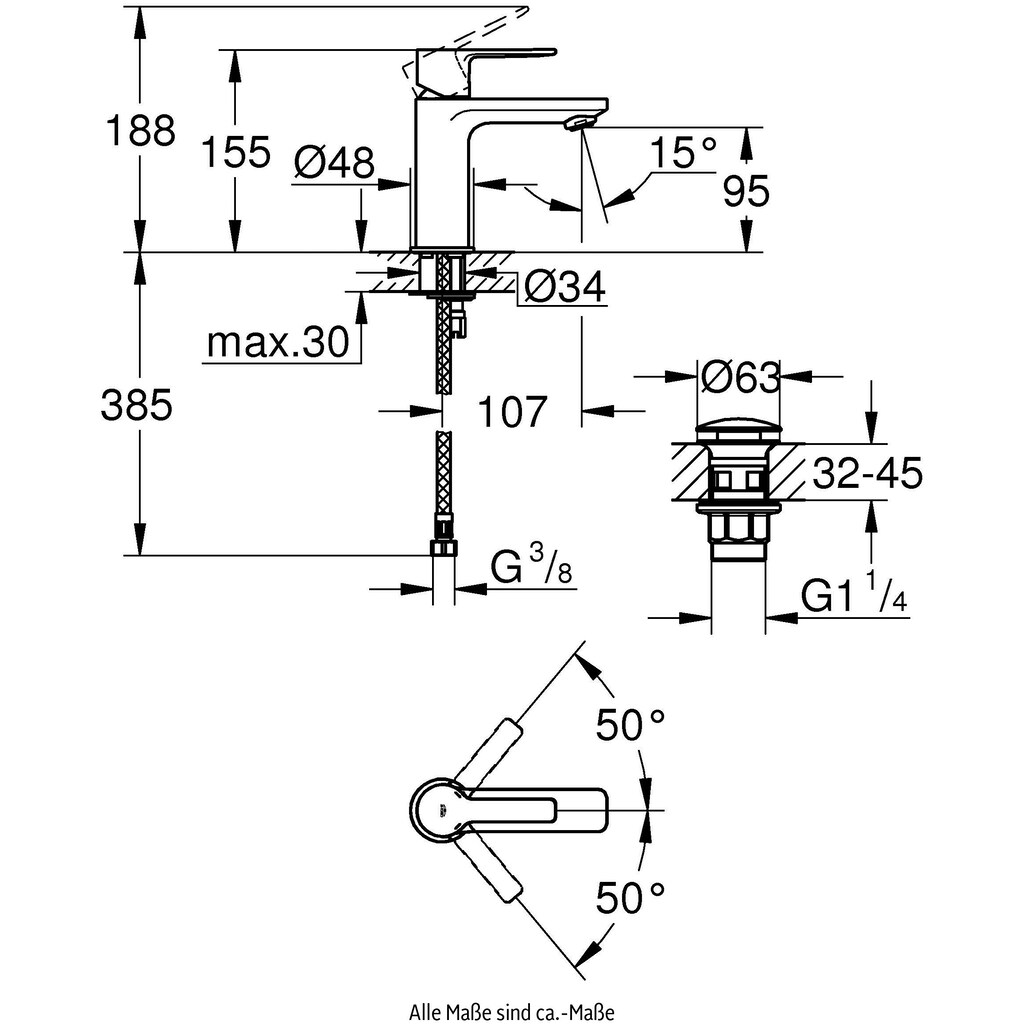 Grohe Waschtischarmatur »Lineare«